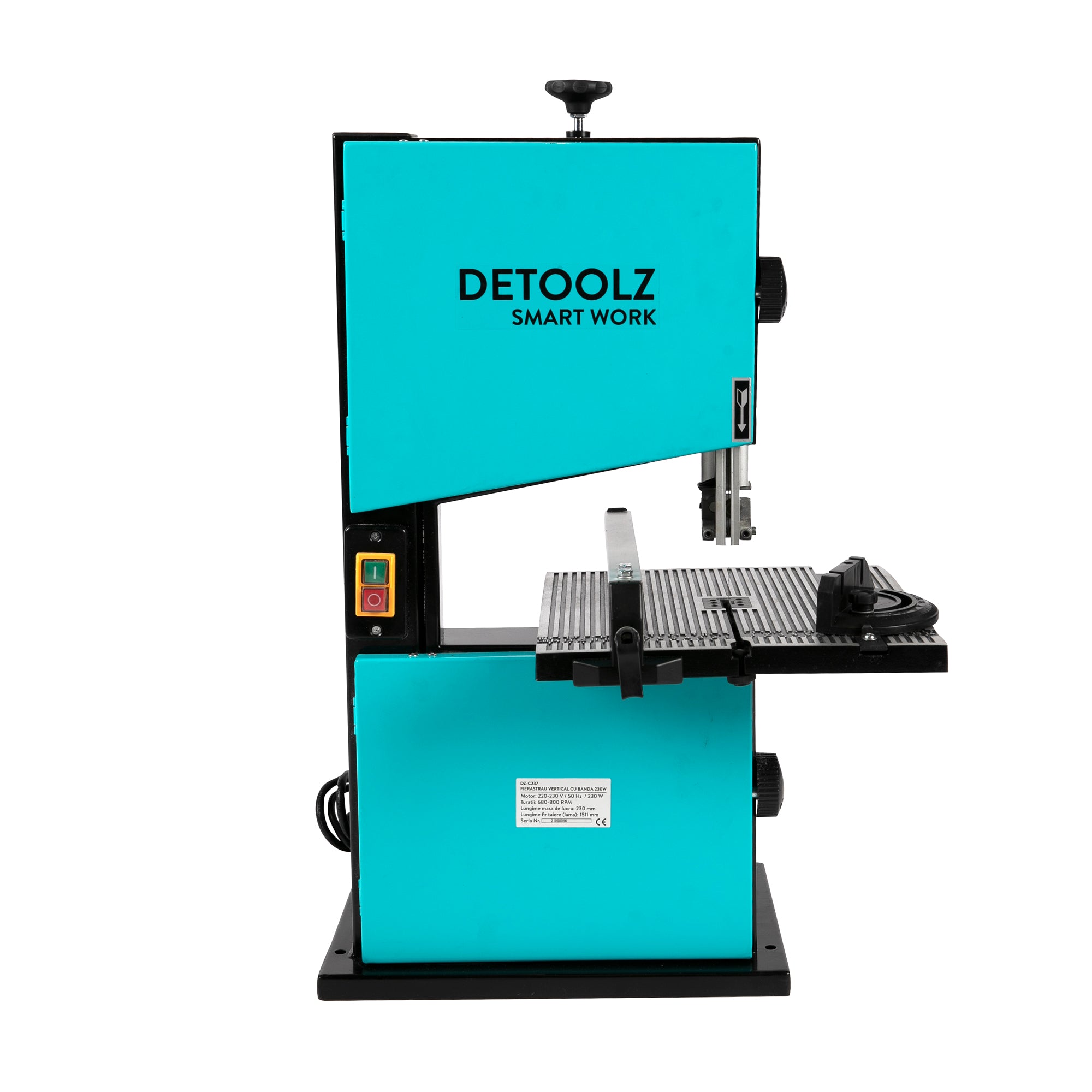 FIERASTRAU VERTICAL CU BANDA 230W 680RPM DETOOLZ