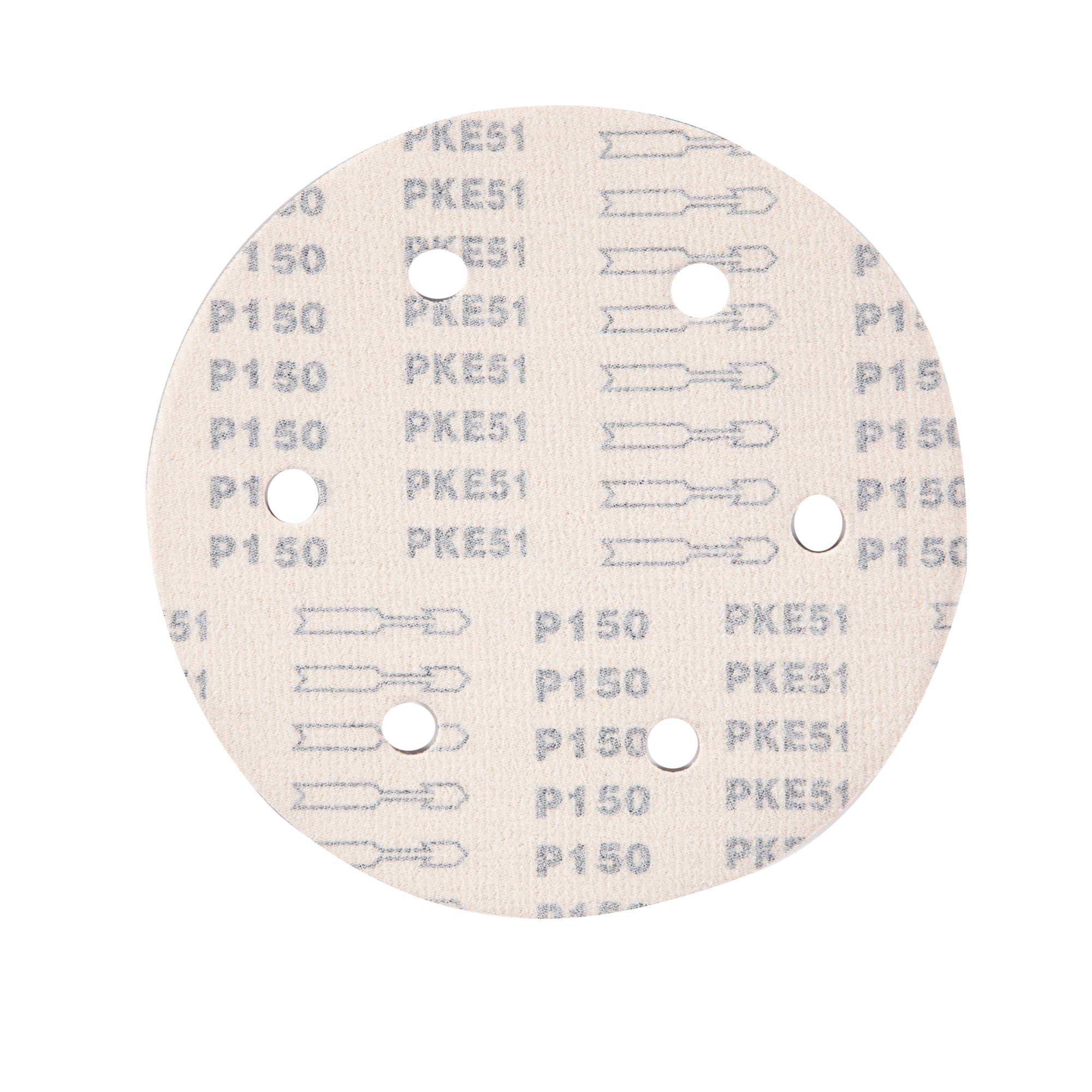 SET 10 BUC HARTIE ABRAZIVA GRANULATIE P150 6 GAURI DIAMETRU 215MM