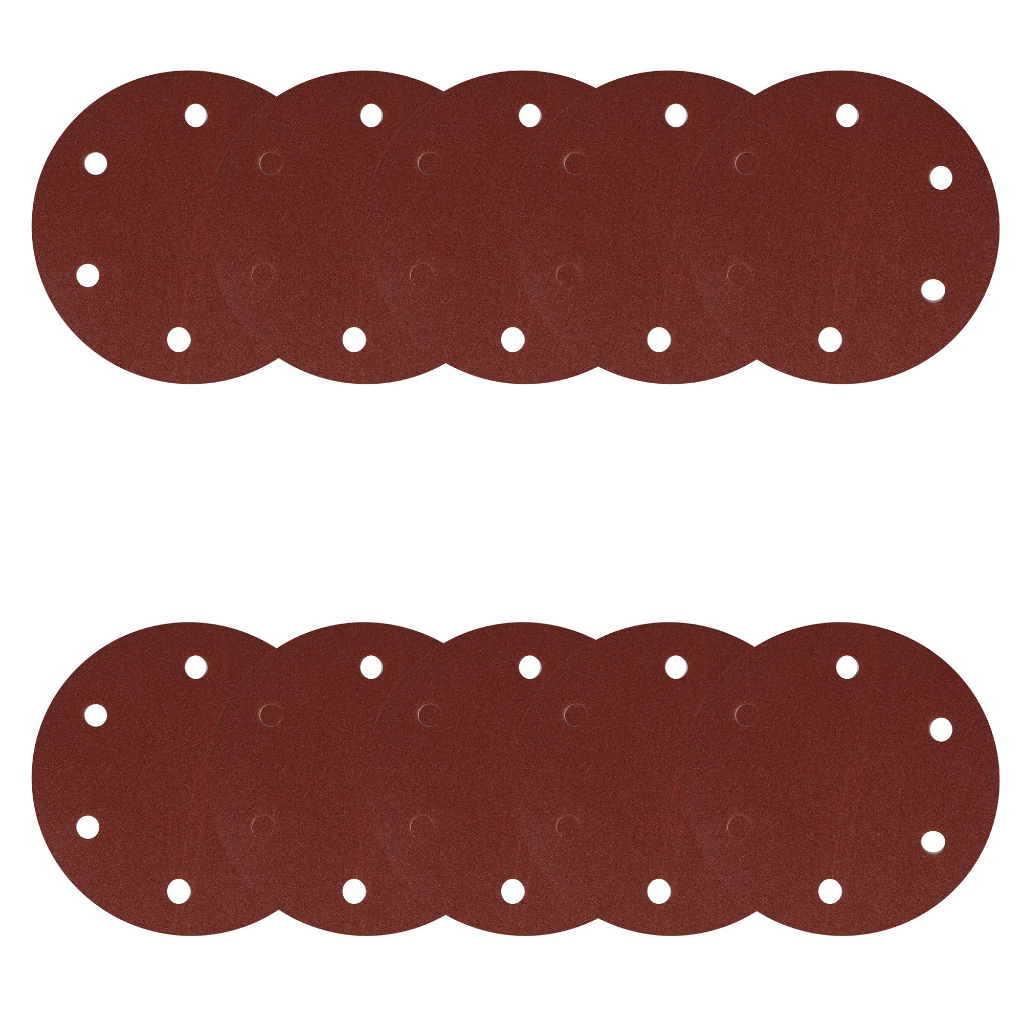 SET 10 BUC HARTIE ABRAZIVA GRANULATIE P150 6 GAURI DIAMETRU 215MM