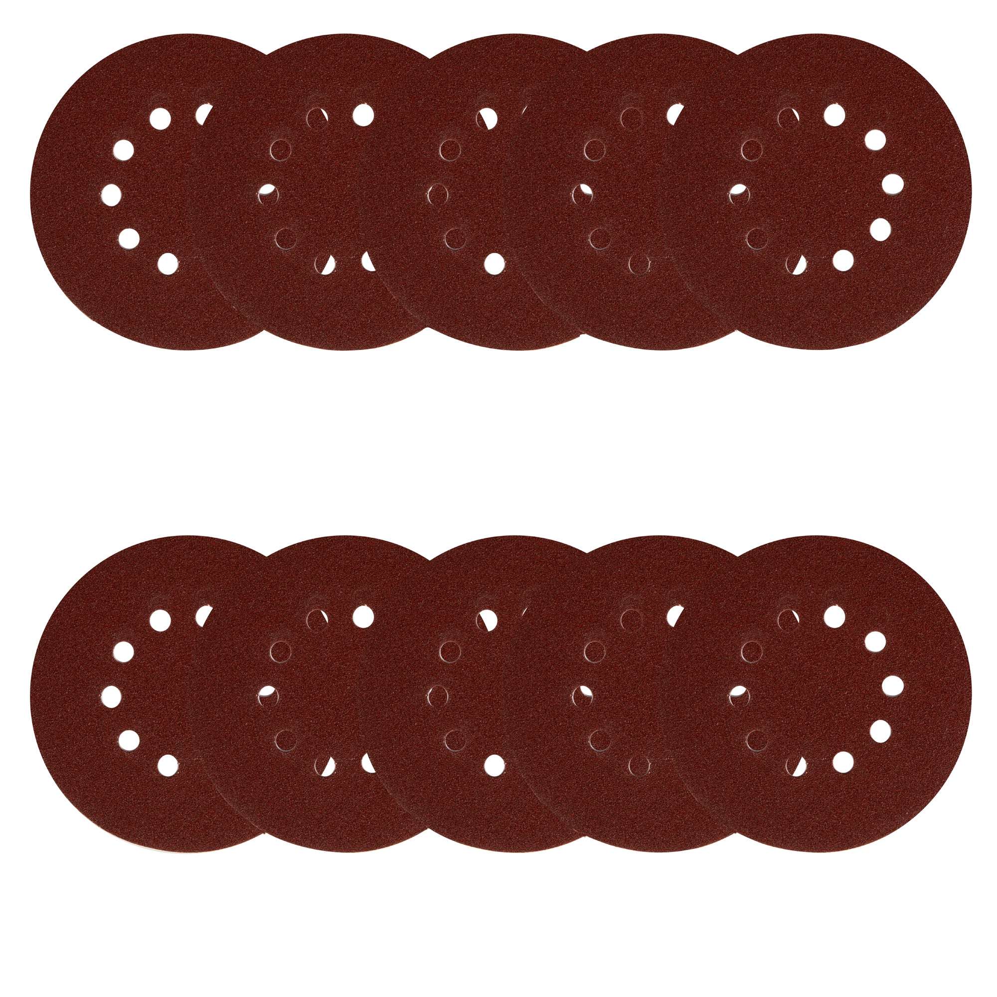 SET 10 BUC HARTIE ABRAZIVA GRANULATIE P80 10 GAURI DIAMETRU 215MM