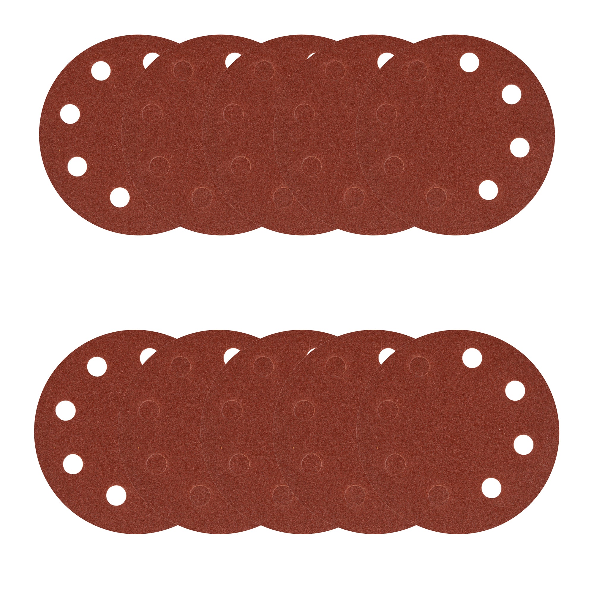 SET 10 BUC HARTIE ABRAZIVA GRANULATIE P150 8 GAURI DIAMETRU 180MM