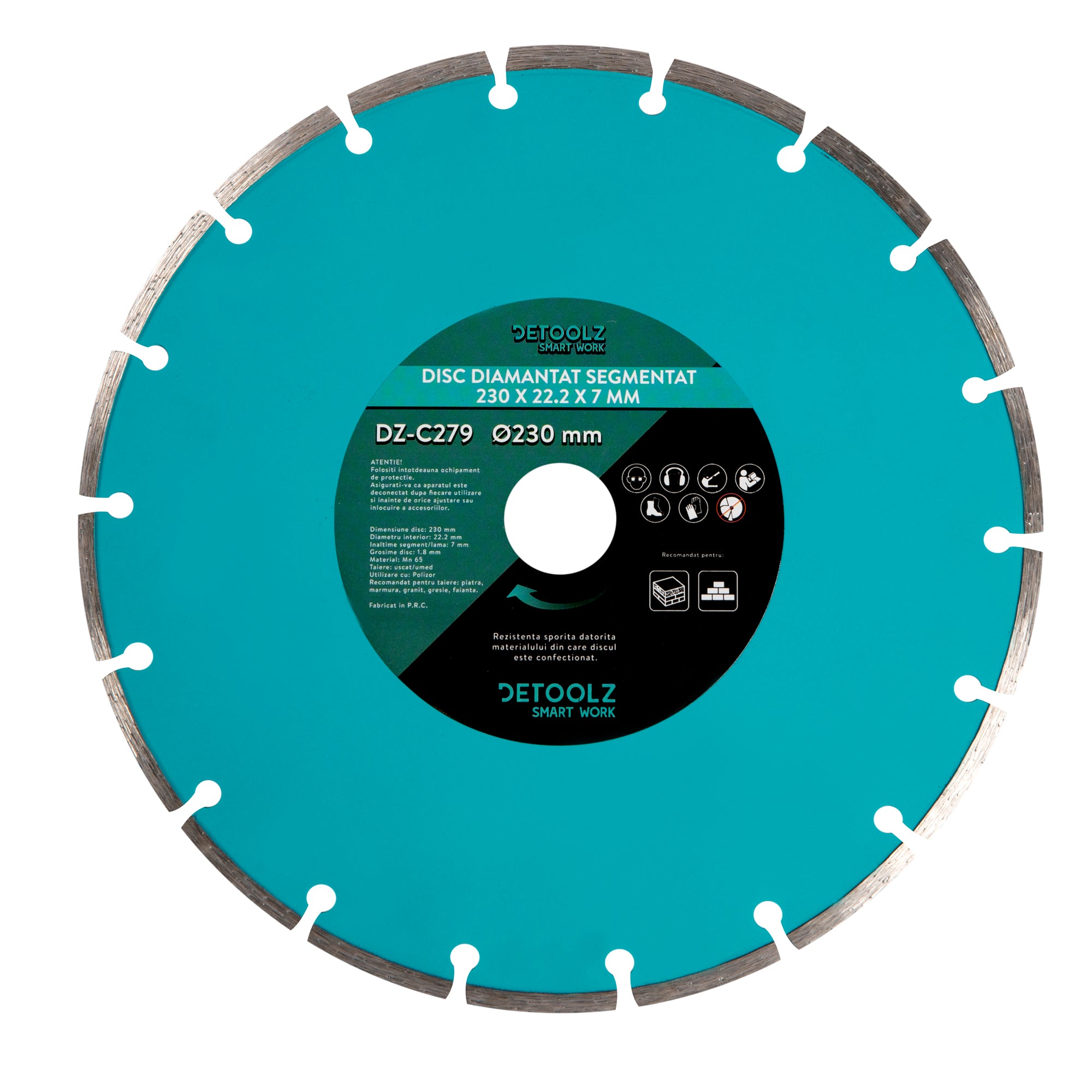 DISC DIAMANTAT SEGMENTAT 230MM DETOOLZ