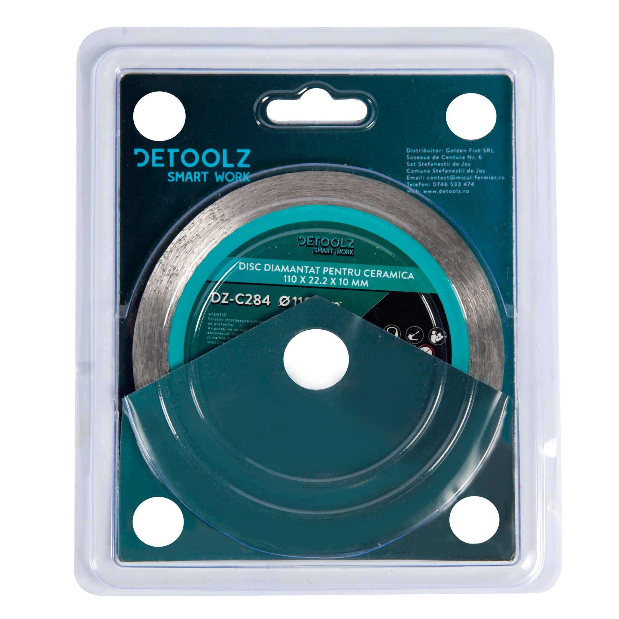 DISC DIAMANTAT PENTRU CERAMICA 110MM DETOOLZ