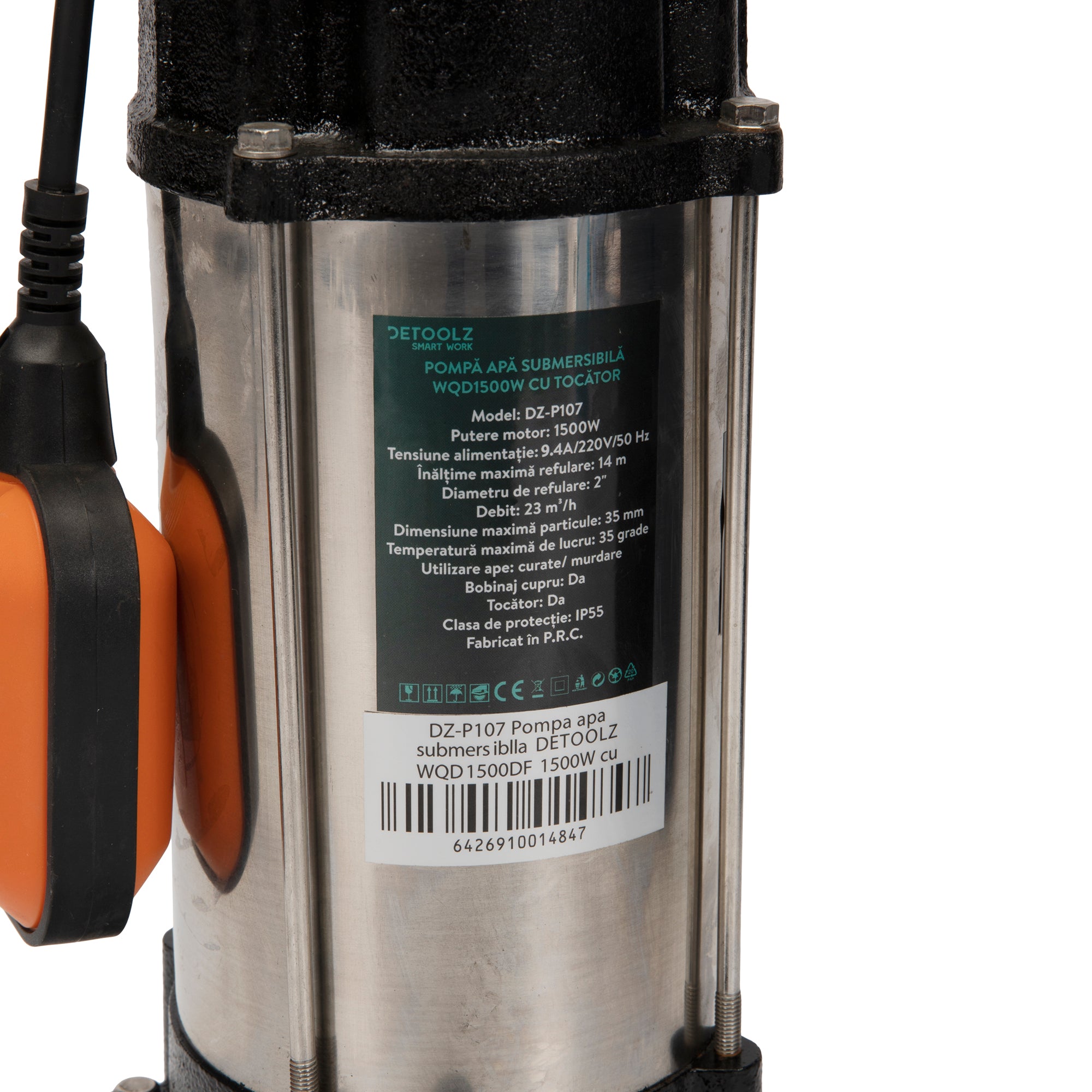POMPA APA SUBMERSIBILA CU TOCATOR 2.6 KW 20 MC³/ORA