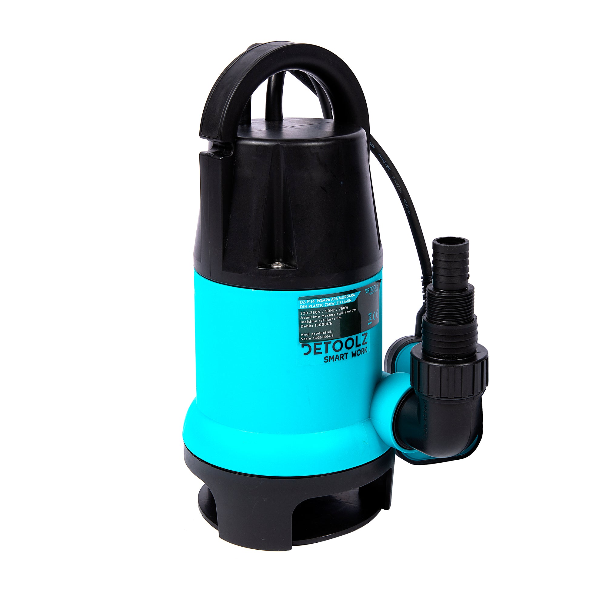 POMPA APA SUBMERSIBILA 750W 217L/M DETOOLZ