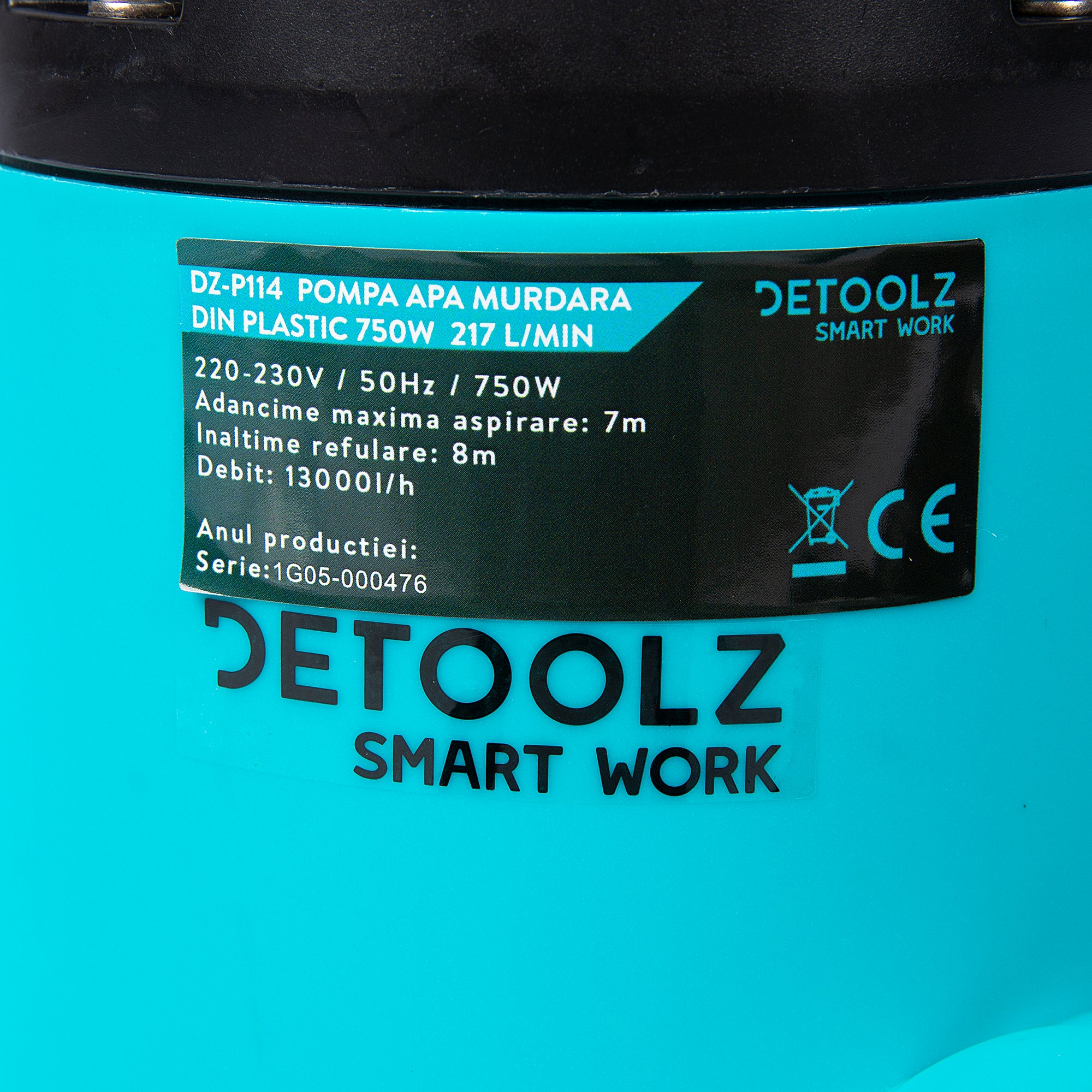 POMPA APA SUBMERSIBILA 750W 217L/M DETOOLZ