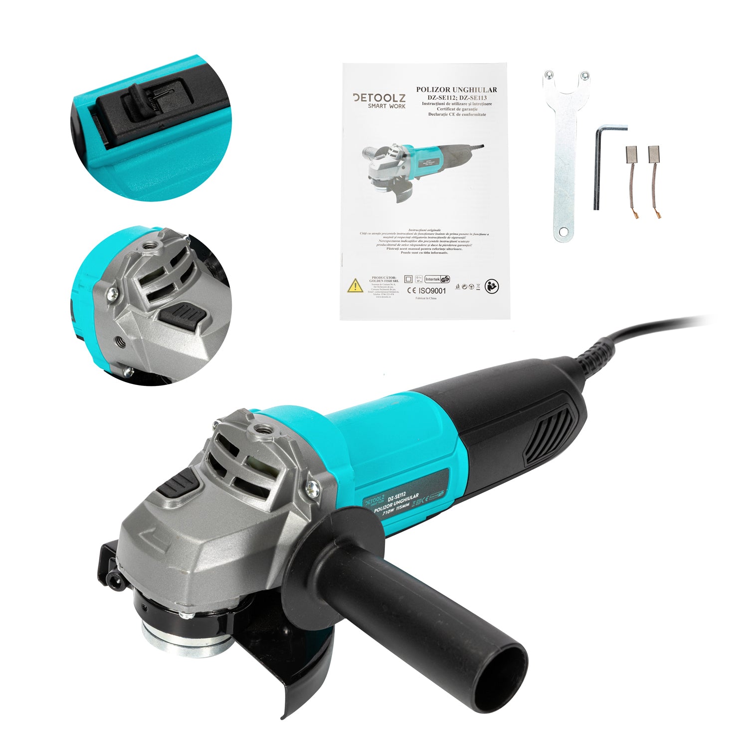 POLIZOR FLEX UNGHIULAR  710W 115MM DETOOLZ