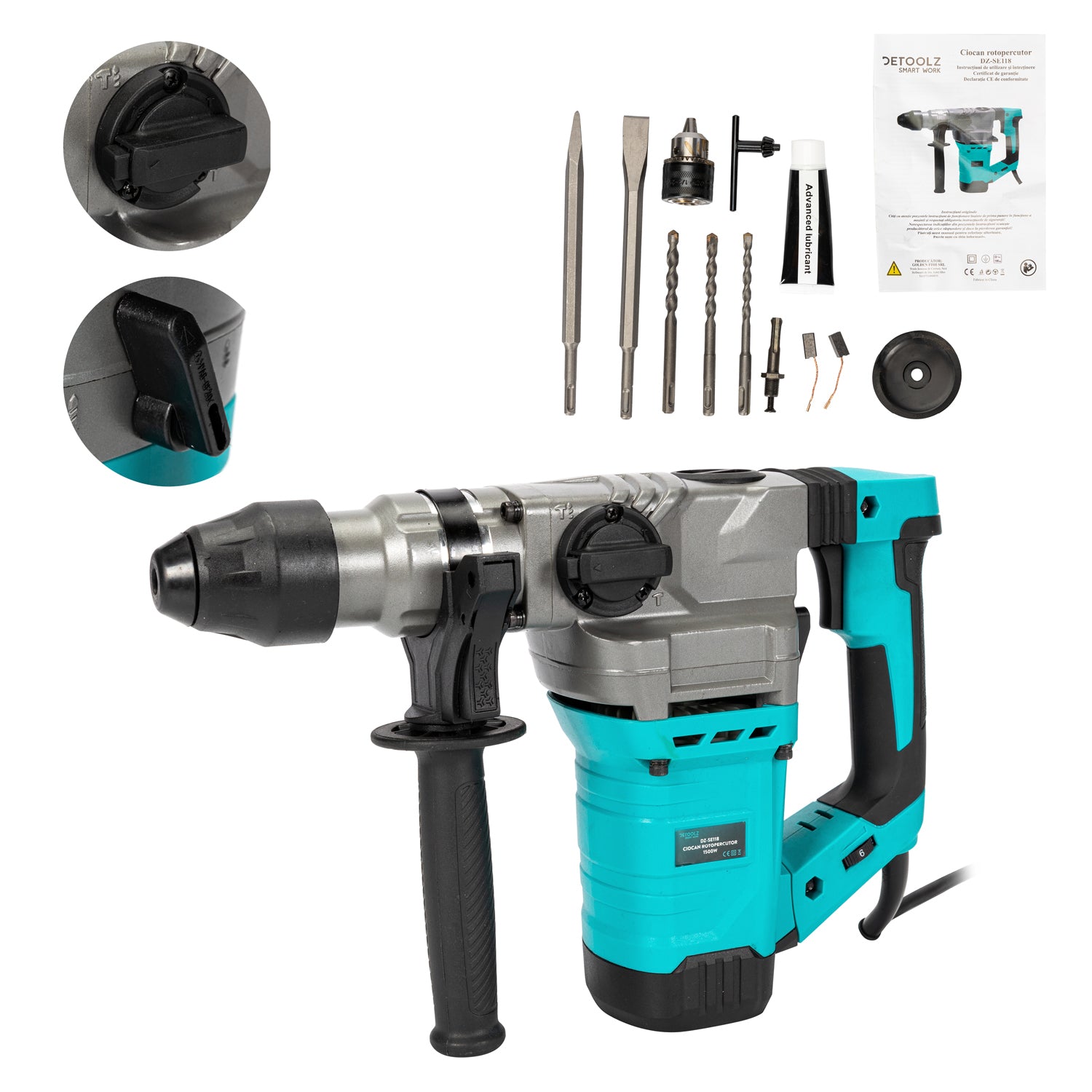CIOCAN ROTOPERCUTOR DETOOLZ 1500W