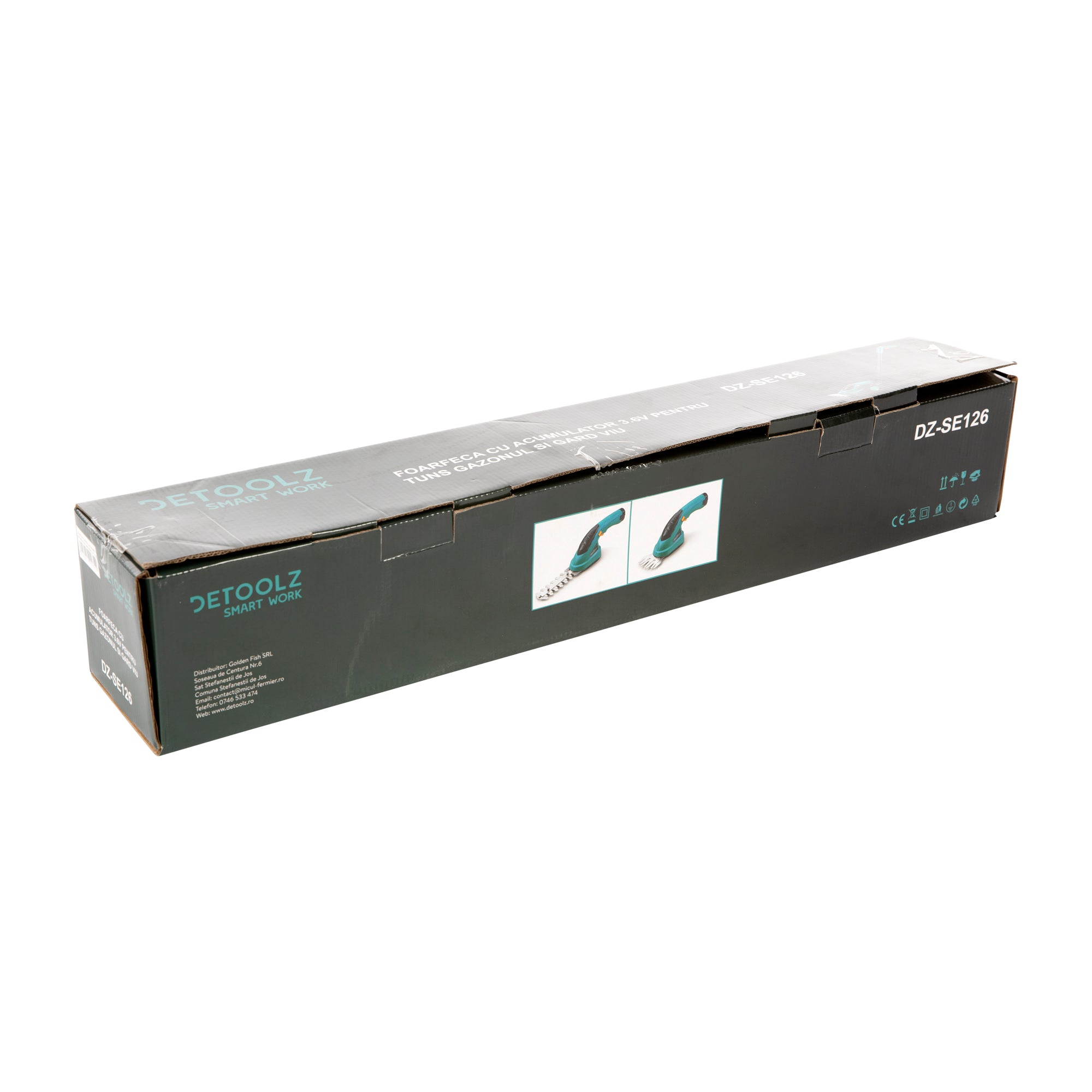 FOARFECA CU ACUMULATOR PENTRU TUNS GARD VIU CU MANER TELESCOPIC DETASABIL 3.6V DETOOLZ