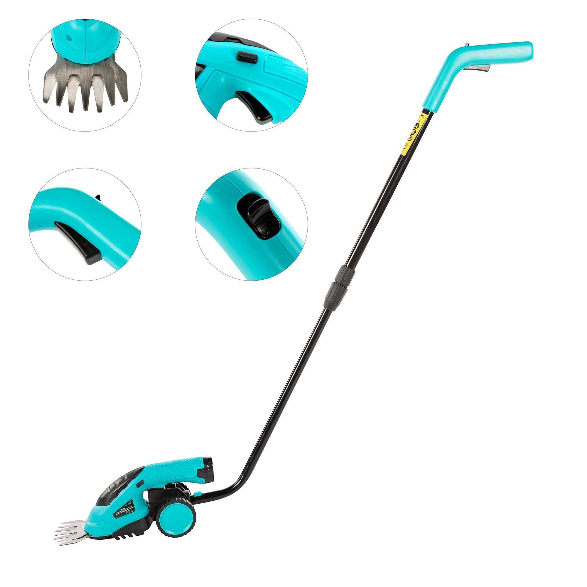 FOARFECA CU ACUMULATOR PENTRU TUNS GARD VIU CU MANER TELESCOPIC DETASABIL 3.6V DETOOLZ