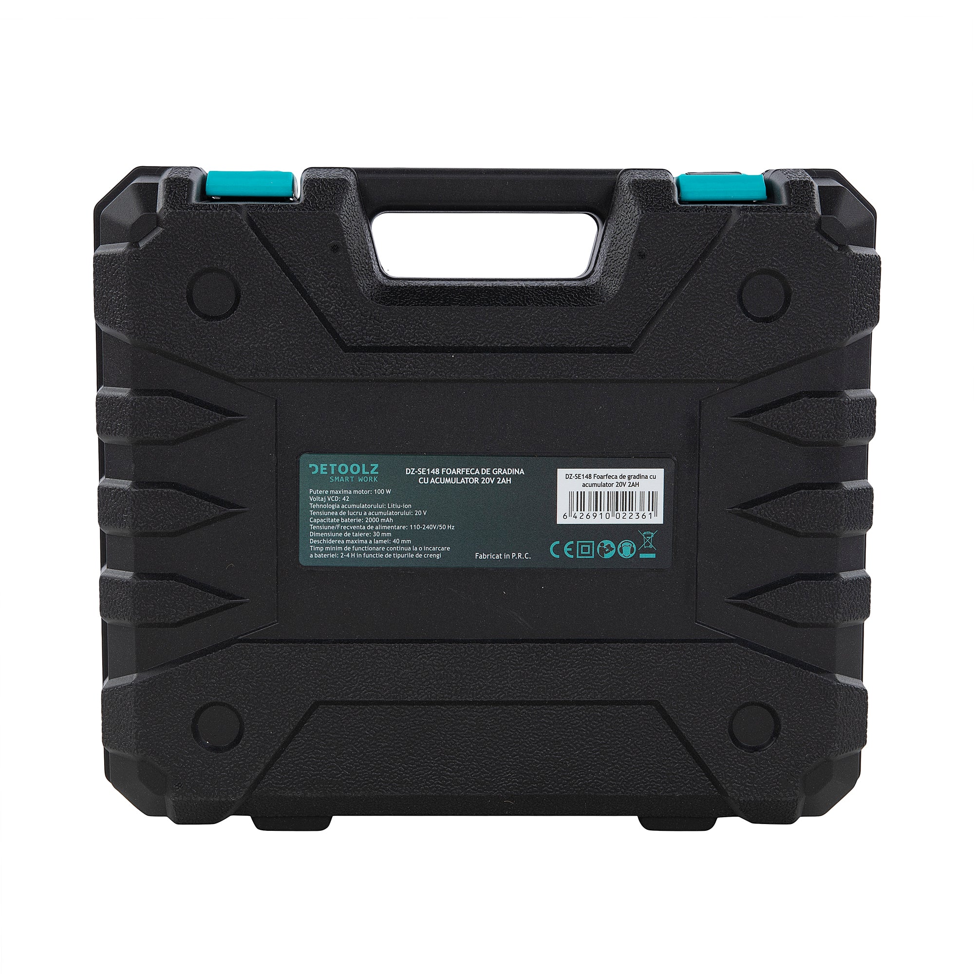 FOARFECA DE GRADINA CU ACUMULATOR 20V 2AH DETOOLZ