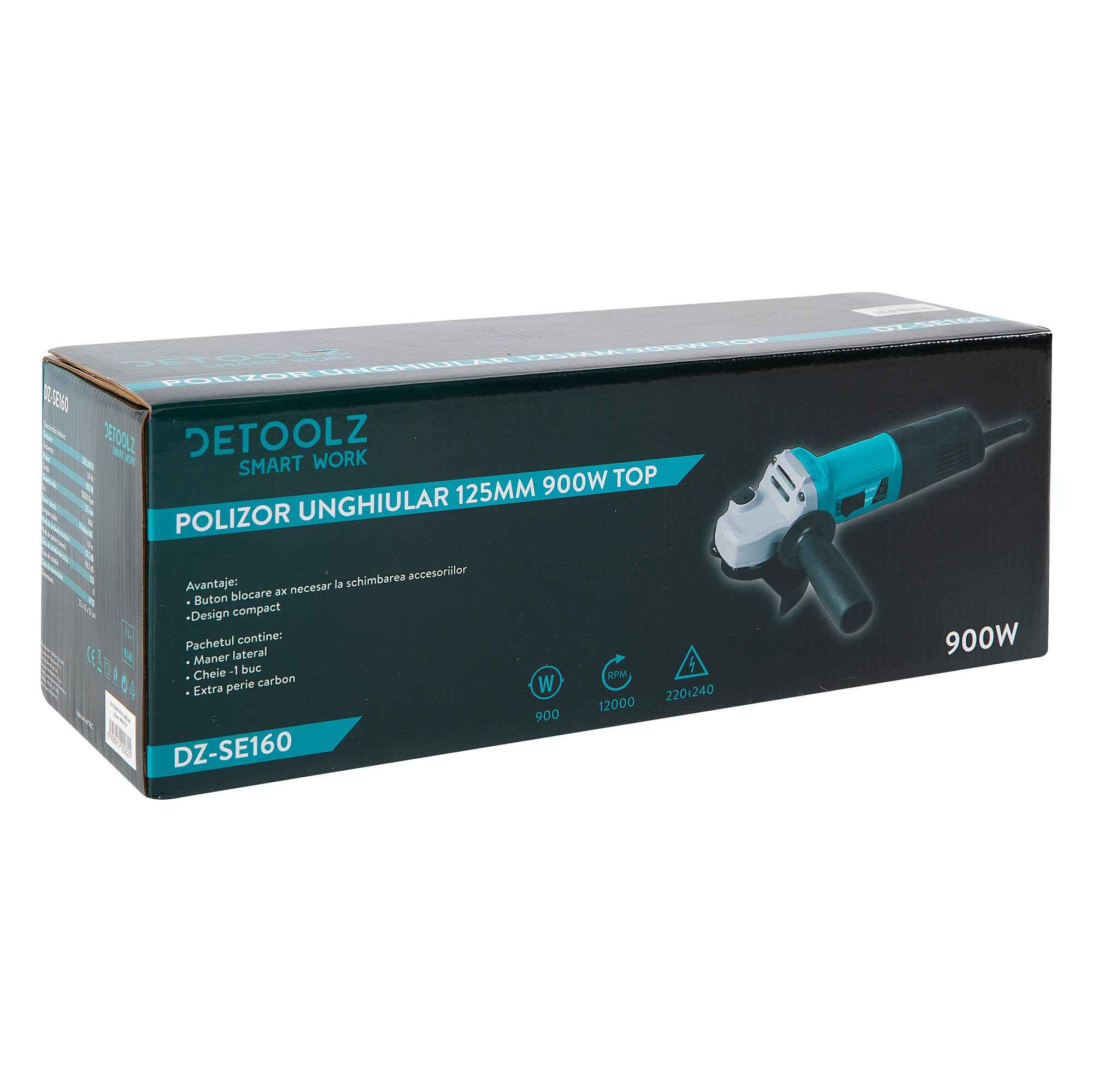 POLIZOR FLEX UNGHIULAR  900W 125MM DETOOLZ