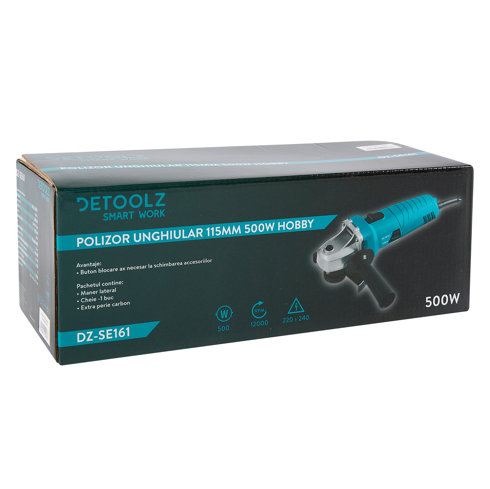 POLIZOR FLEX UNGHIULAR  500W 115MM DETOOLZ