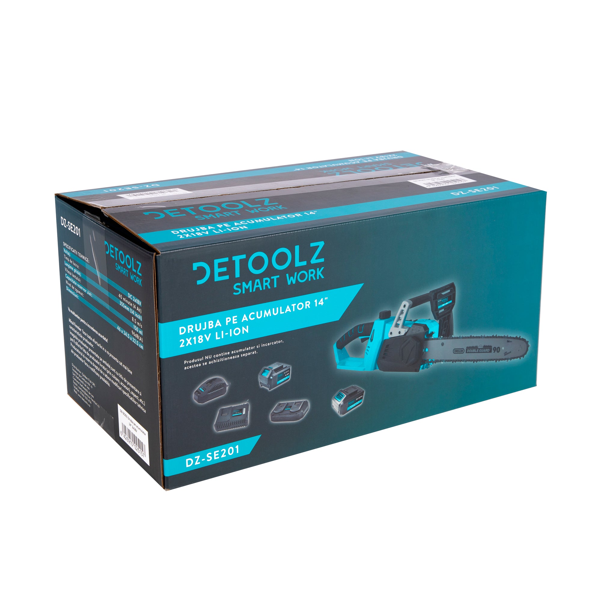 DRUJBA CU ACUMULATOR 14" 2X18V DETOOLZ