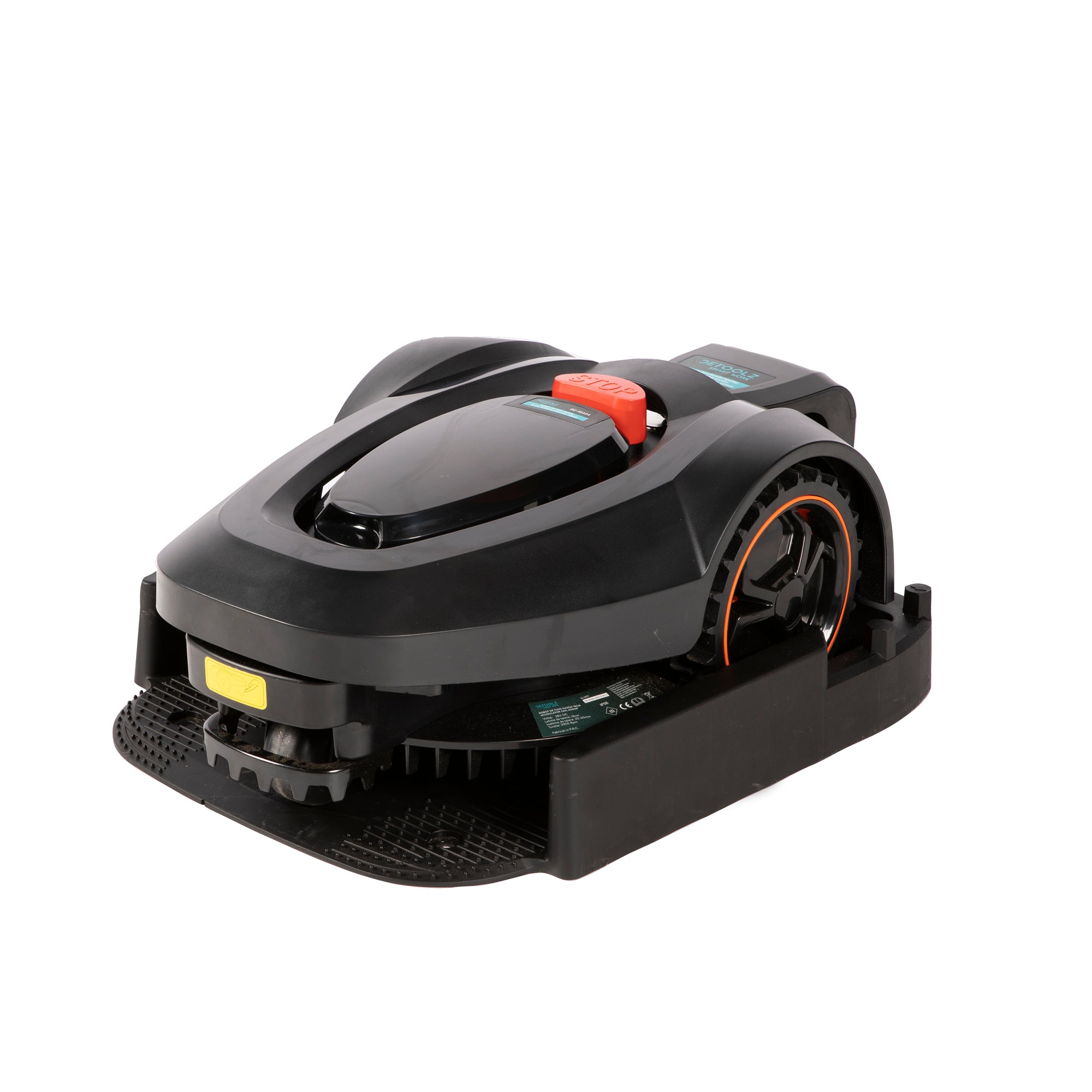 ROBOT DE TUNS GAZON LATIME TAIERE 18CM SUPRAFATA TAIERE 600MP ACUMULATOR 2AH DETOOLZ