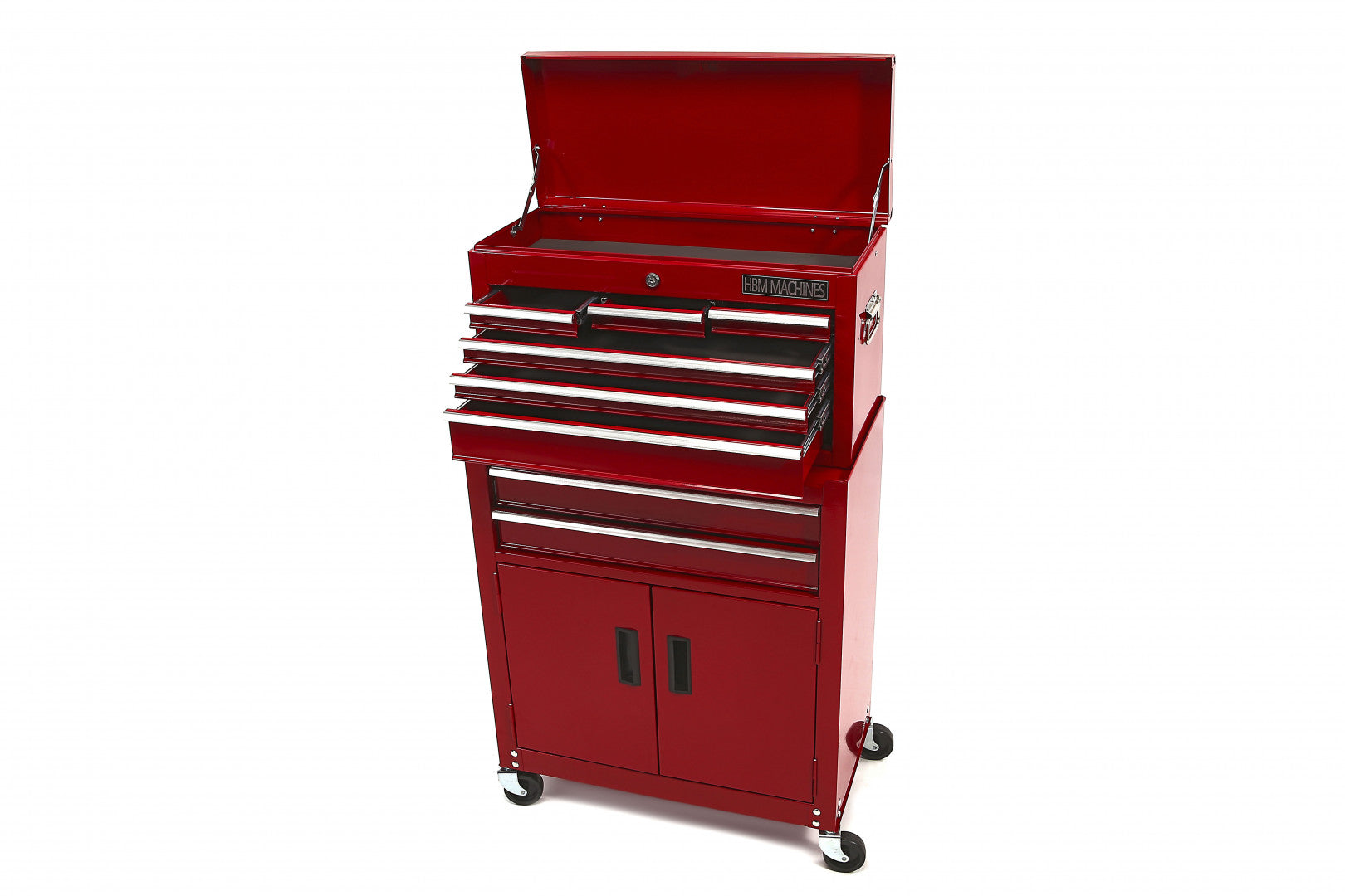 DULAP METALIC PT SCULE 2 PIESE 8 SERTARE ROSU