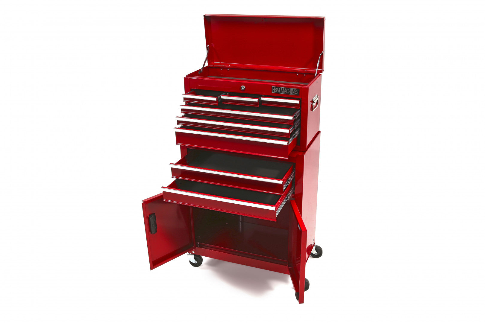 DULAP METALIC PT SCULE 2 PIESE 8 SERTARE ROSU