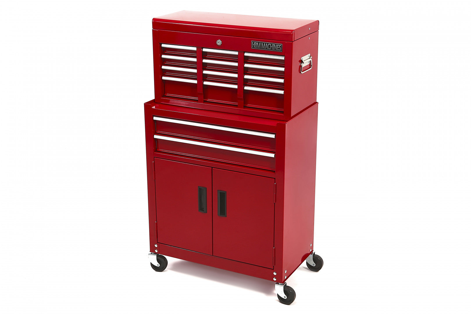 DULAP METALIC PT SCULE 2 PIESE 8 SERTARE ROSU