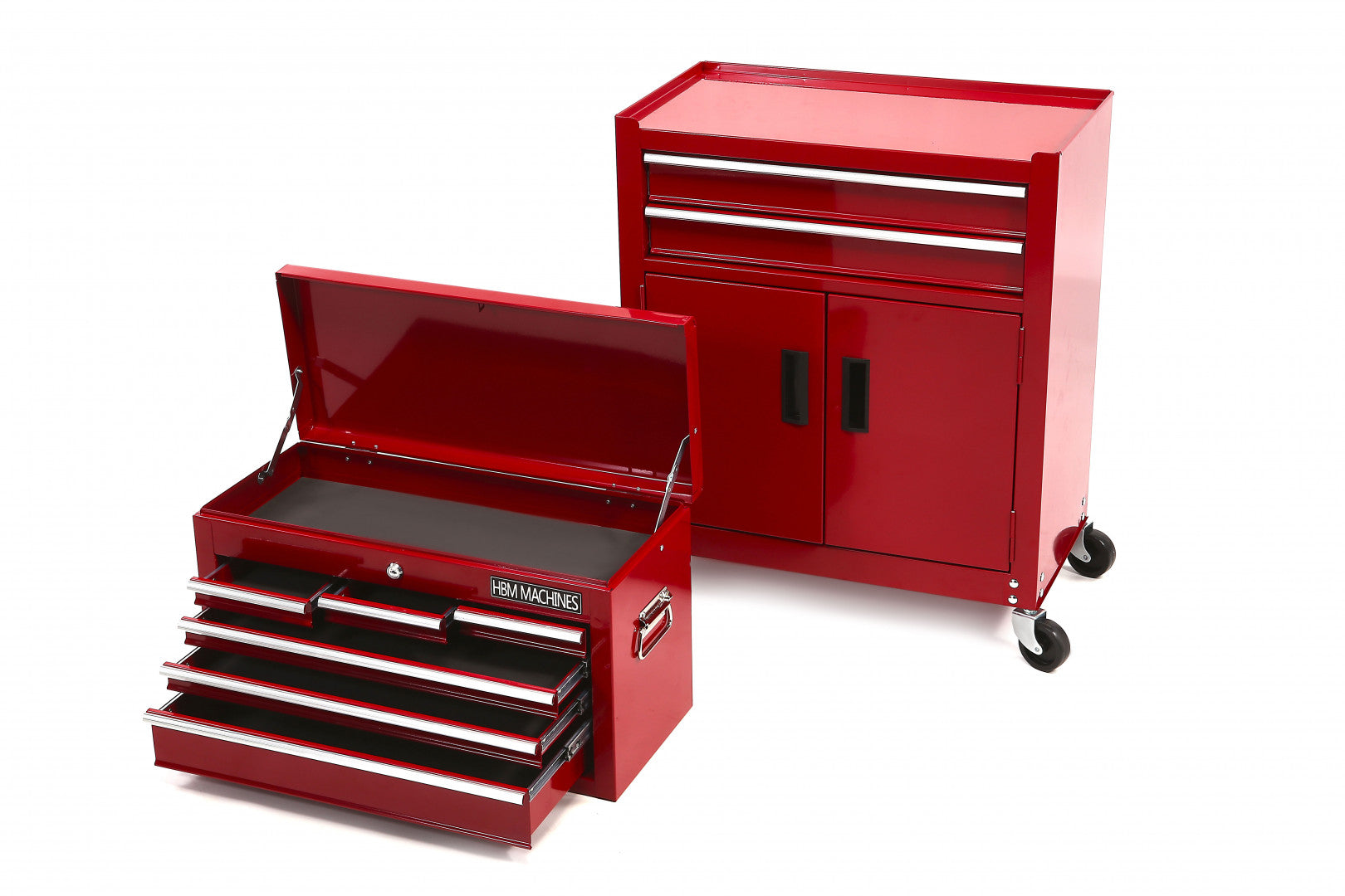 DULAP METALIC PT SCULE 2 PIESE 8 SERTARE ROSU