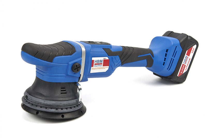 MASINA DE POLISAT CU ACUMULATOR 125MM 18V 4.0AH HBM