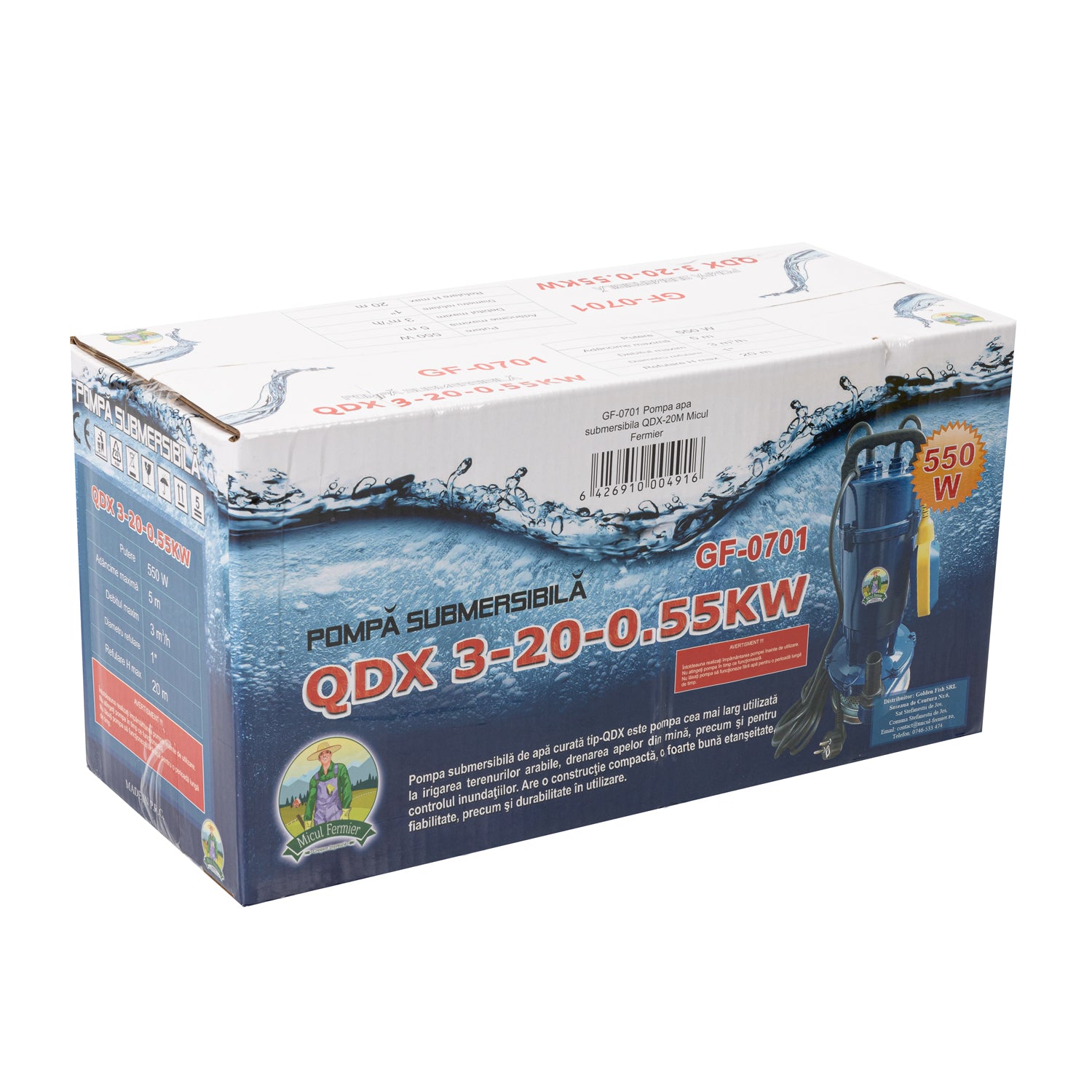 POMPA APA SUBMERSIBILA 550W 65 L/M