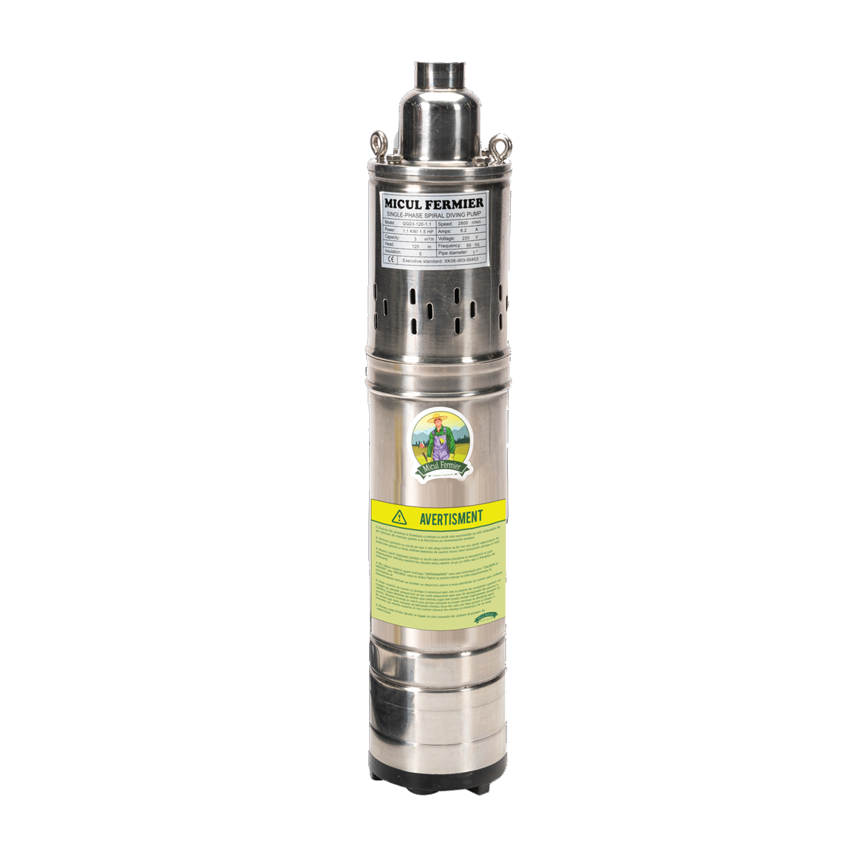 POMPA SUBMERSIBILA TIP TUN 1100W, DEBIT 1850L/ORA