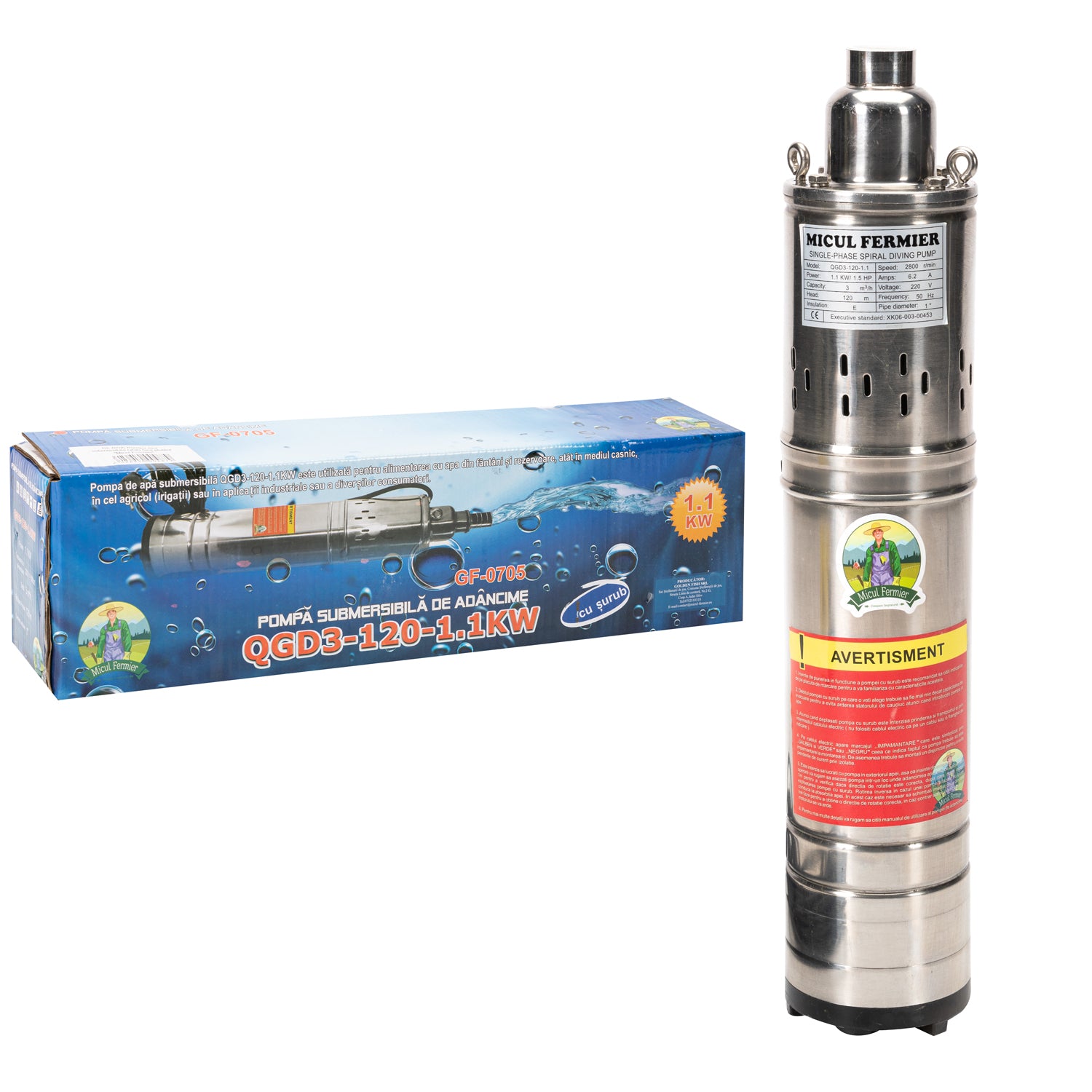 POMPA APA SUBMERSIBILA DE TIP TUN 1.1KW 3.6 M³/H