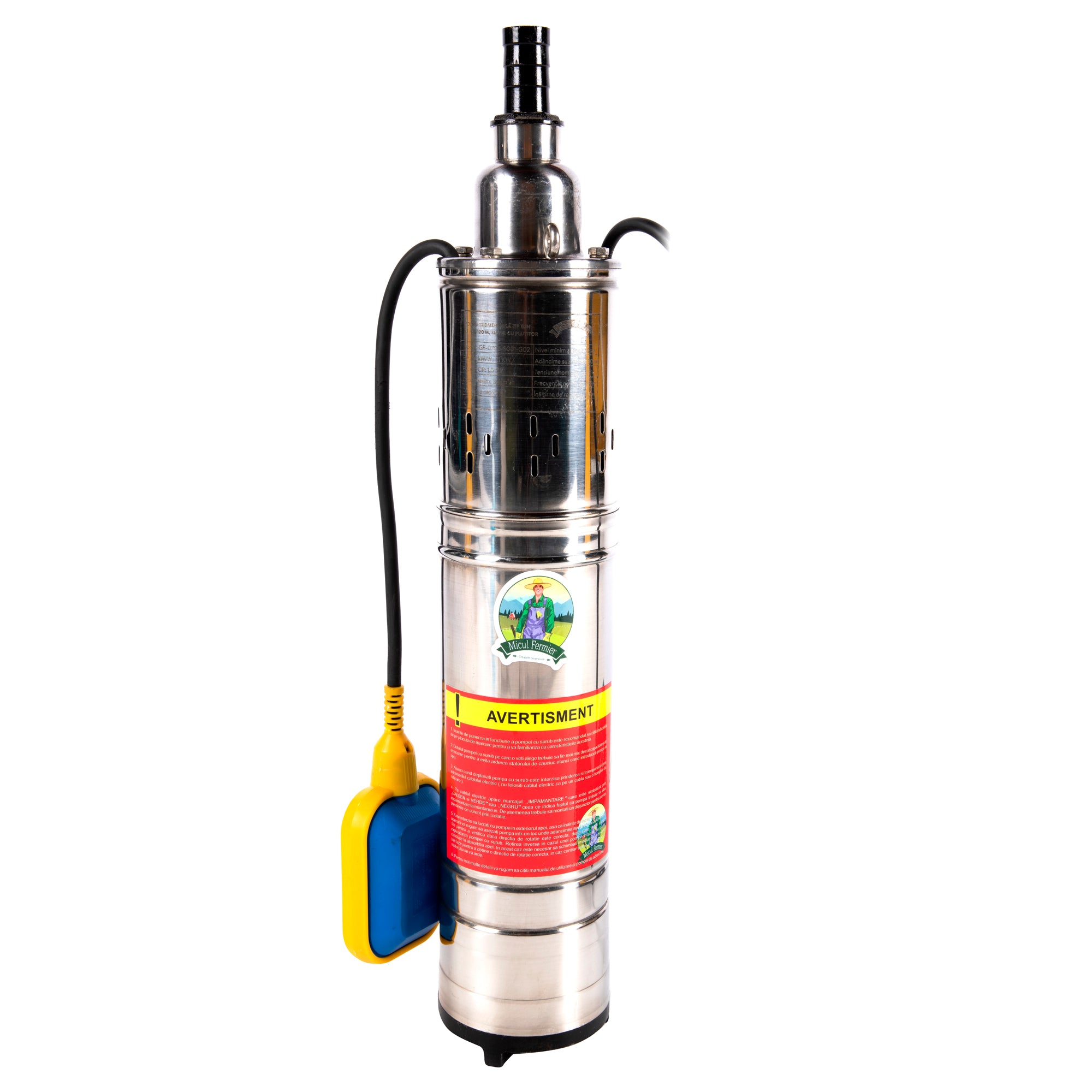 POMPA SUBMERSIBILA TIP TUN 1100W, DEBIT 1850L/ORA, CU PLUTITOR