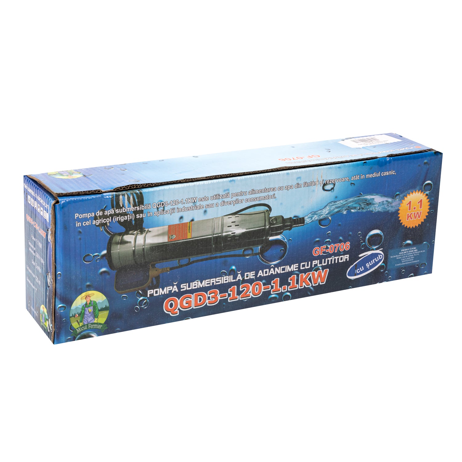 POMPA APA SUBMERSIBILA DE TIP TUN 1.1KW 3.6 M³/H CU PLUTITOR