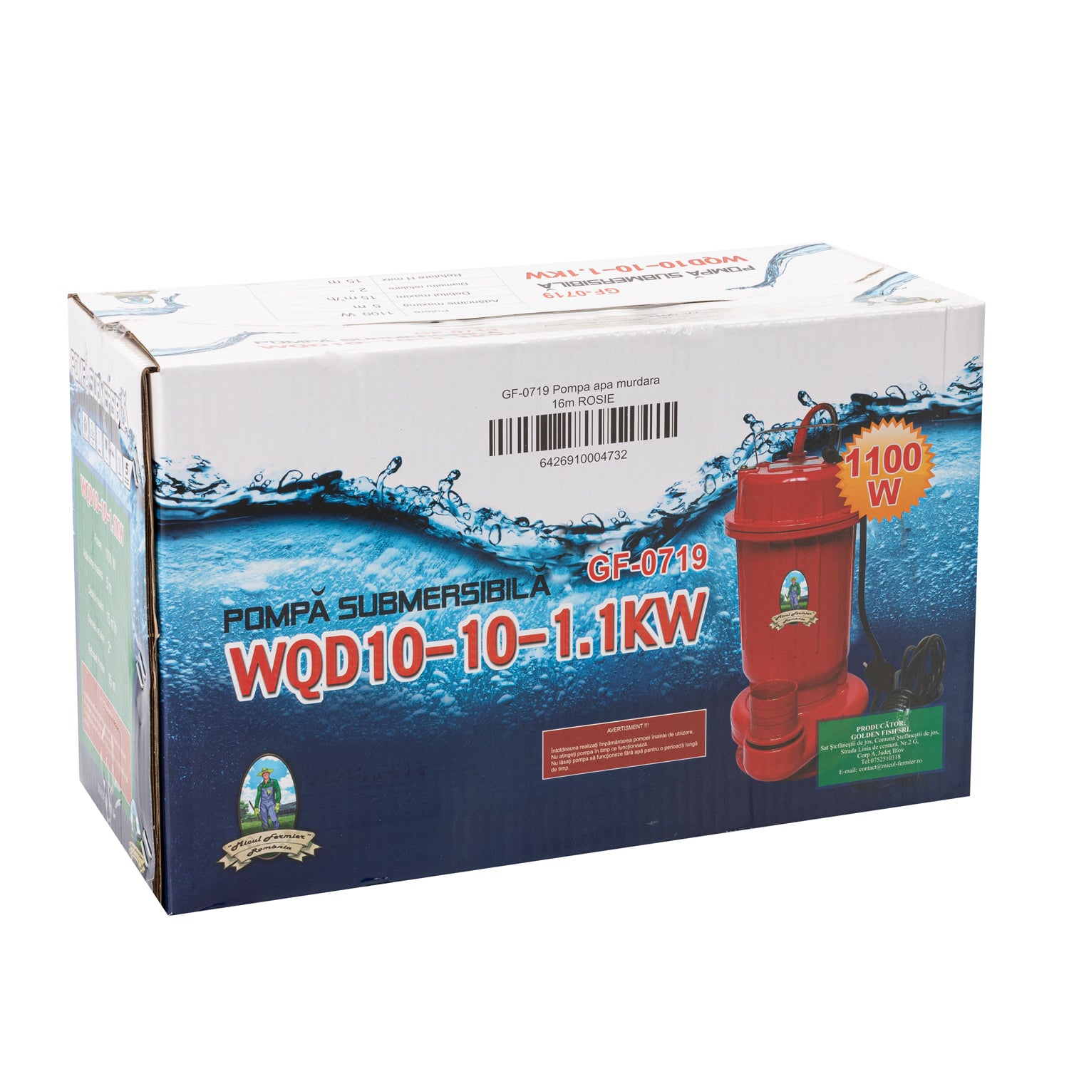 POMPA APA SUBMERSIBILA  1.1 KW 250L/MIN