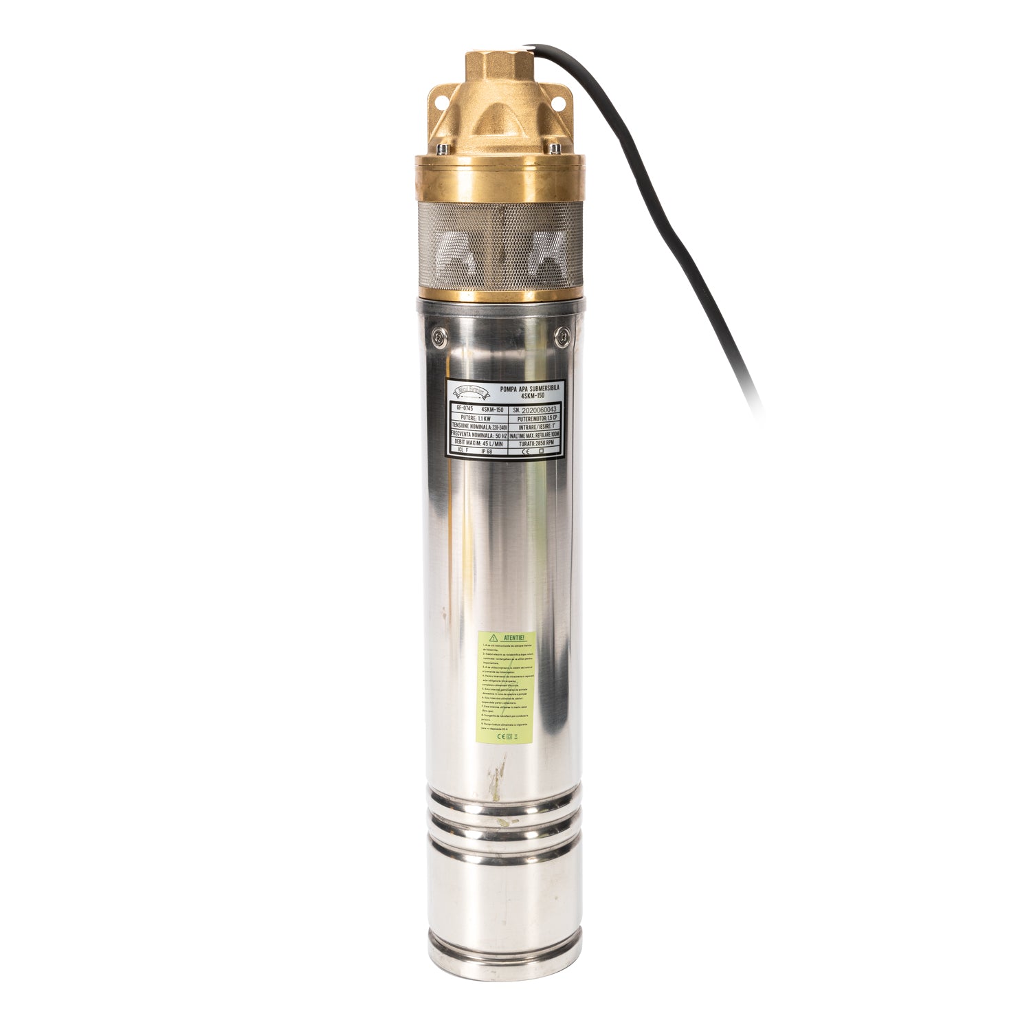 POMPA SUBMERSIBILA 1100 W DEBIT MAXIM 50L/MIN FARA PLUTITOR