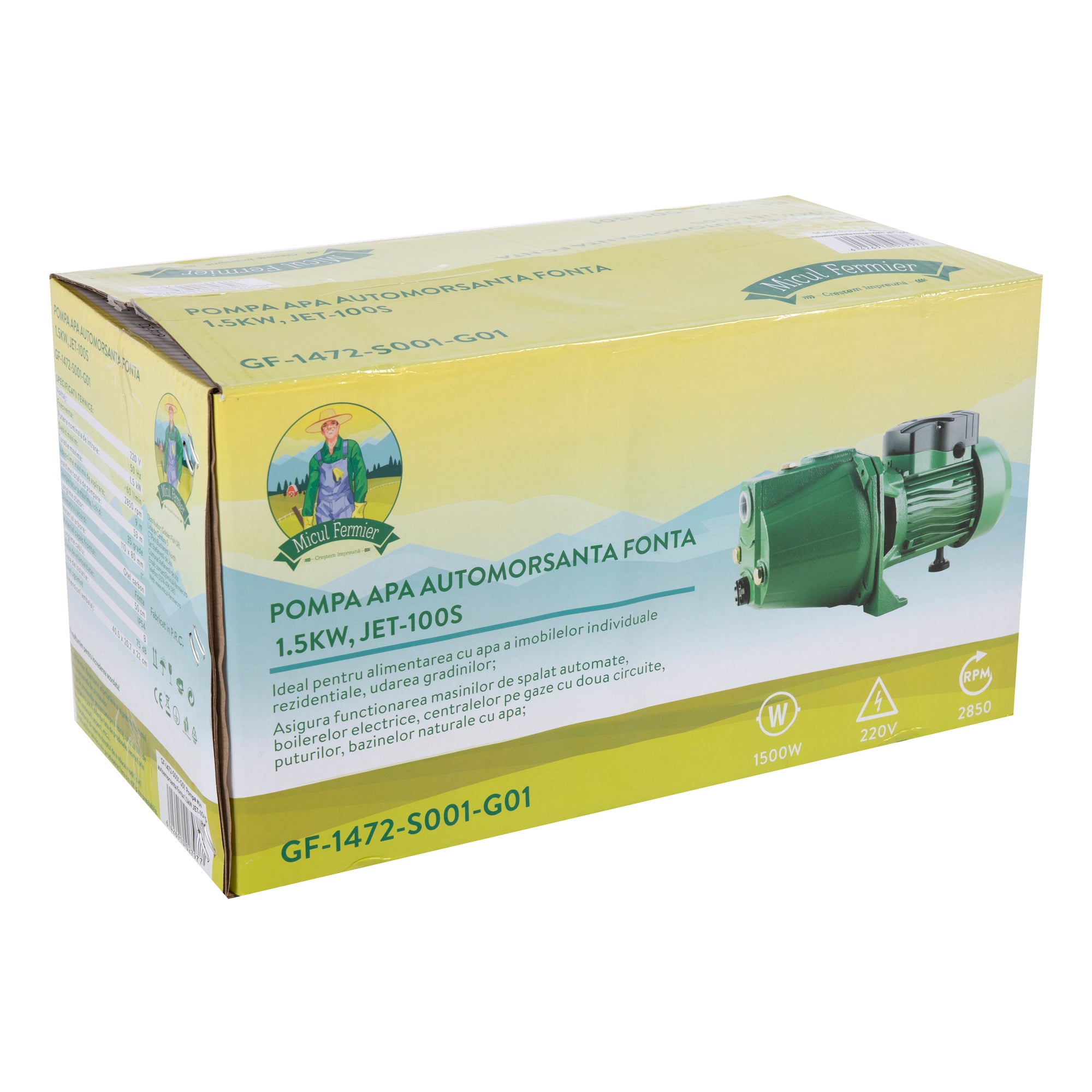 POMPA AUTOAMORSANTA FONTA JET-100S 1500 W, DEBIT MAXIM 60L/MIN