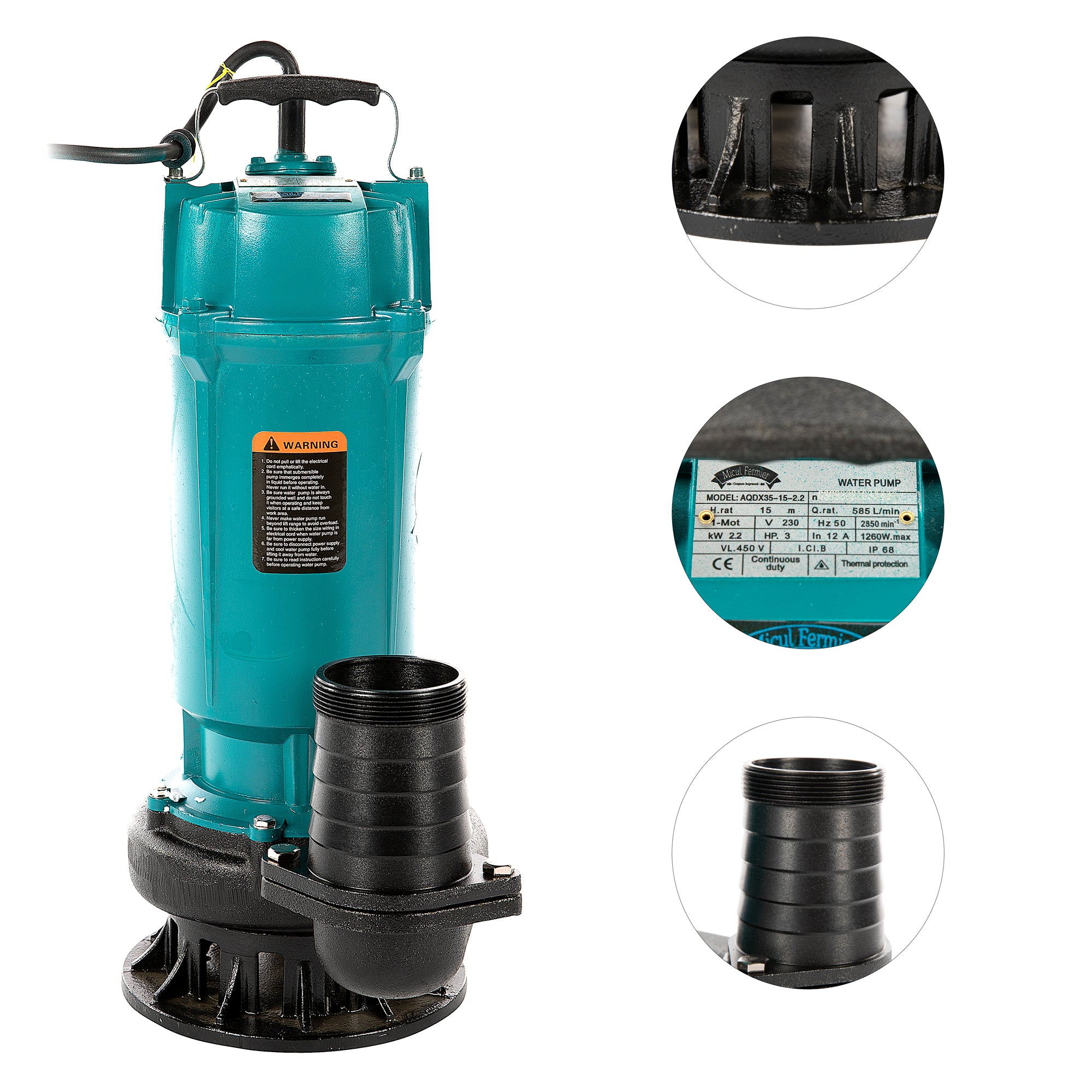 POMPA APA SUBMERSIBILA 2200W 585 L/M 3"