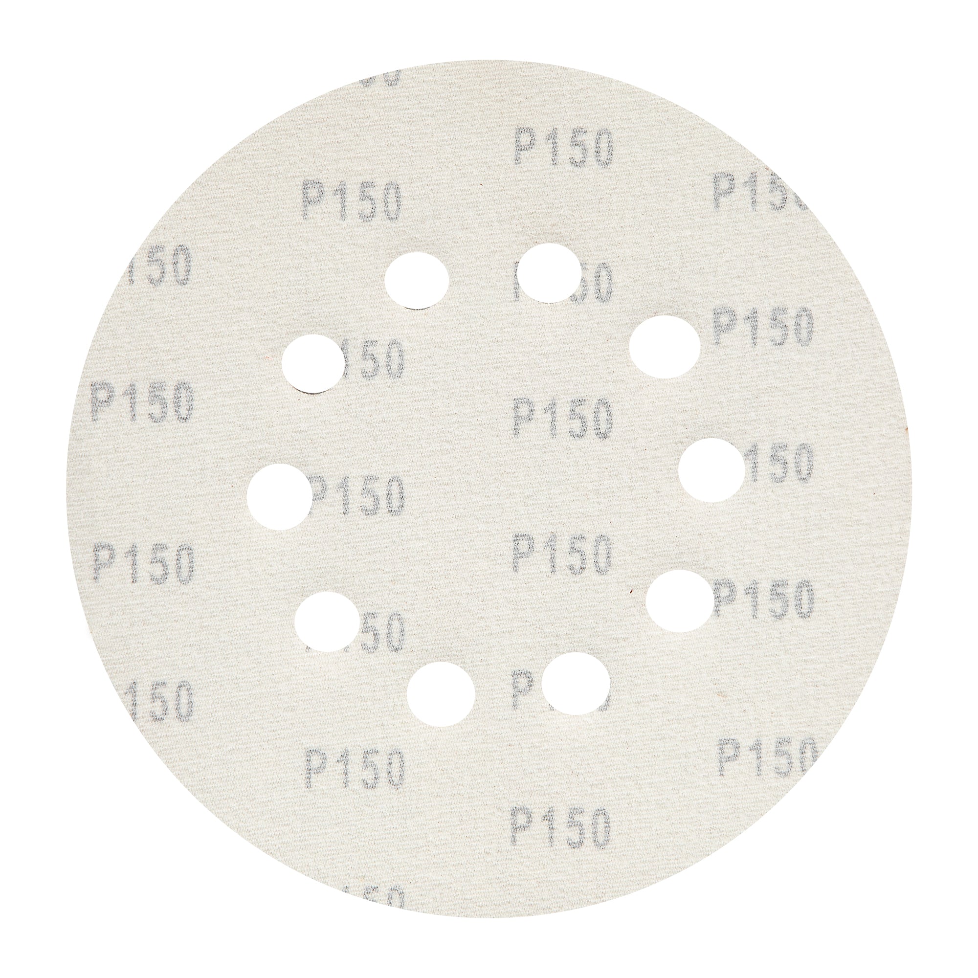 SET 100 BUC HARTIE ABRAZIVA GRANULATIE P150 10 GAURI DIAMETRU 215MM