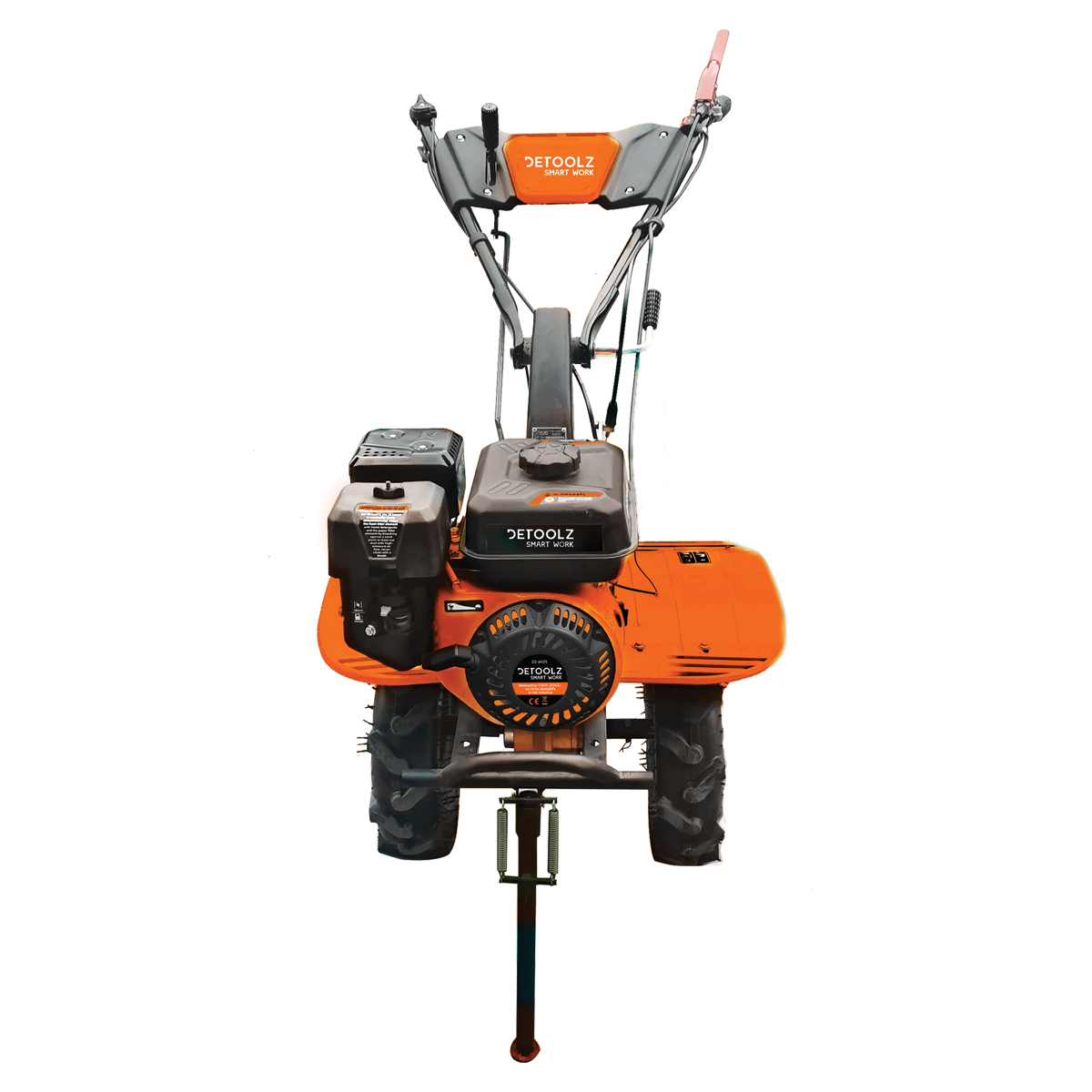 MOTOCULTOR DIESEL 7.5CP 212CC 3VITEZE CU RARITA ADJUSTABILA SI ROTI METALICE DETOOLZ