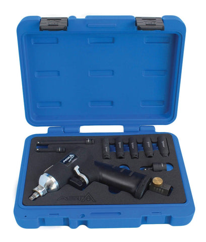 SET PISTOL PNEUMATIC DE IMPACT PENTRU BUJII INCANDESCENTE 1/4 40NM 9 PIESE