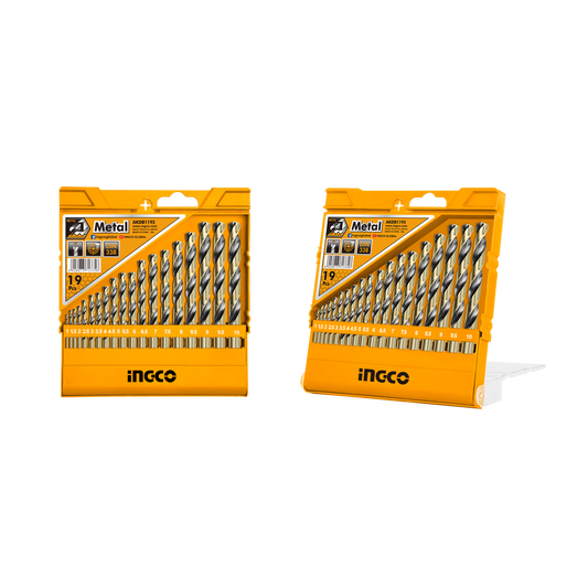 SET DE BURGHIE HSS PENTRU METAL 19 PIESE INGCO