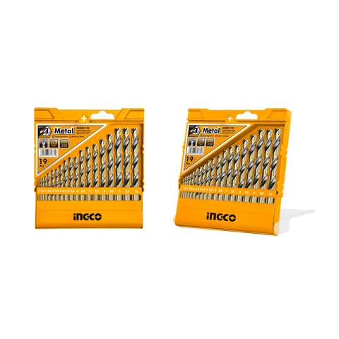 SET DE BURGHIE HSS PENTRU METAL 19 PIESE INGCO