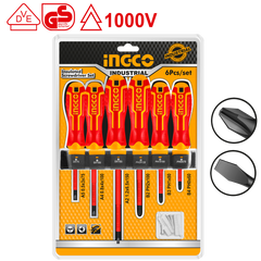 SET 6 SURUBELNITE IZOLATE PENTRU ELECTRICIENI INGCO