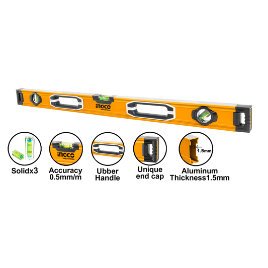 NIVELA BOLOBOC DIN ALUMINIU 100CM INGCO