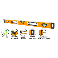 NIVELA BOLOBOC DIN ALUMINIU 100CM INGCO