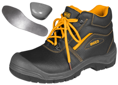 BOCANCI DE PROTECTIE DIN PIELE CU VARF DIN METAL NR 44 INGCO