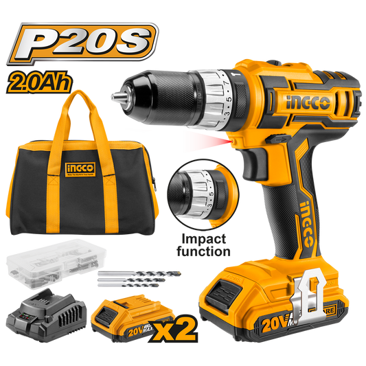 MASINA DE GAURIT SI INSURUBAT CU ACUMULATOR 20V 2AH INGCO