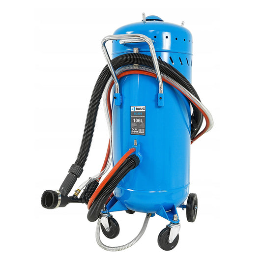 Aparat dispozitiv de sablat exterior cu aspiratie 105l BAUG