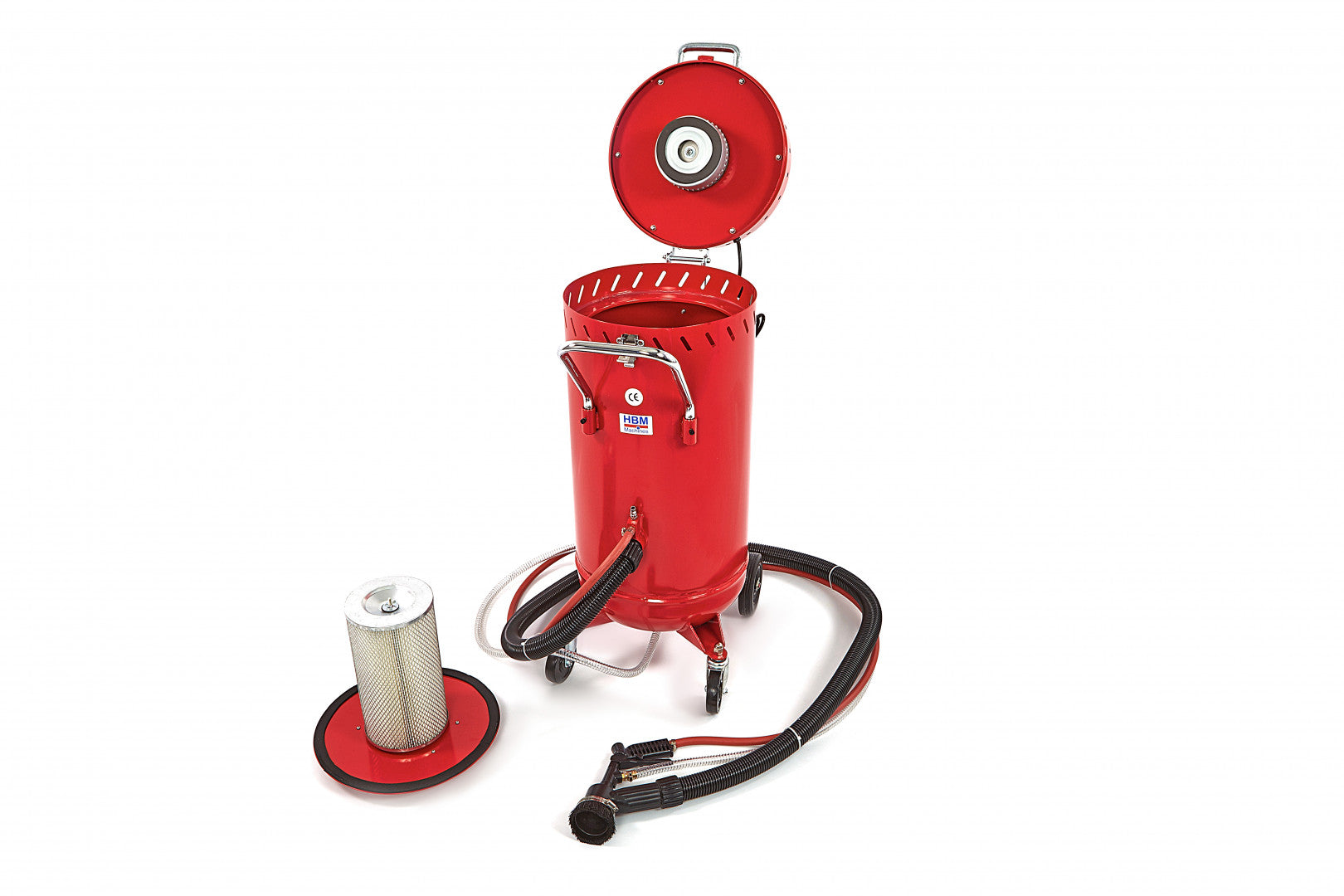 Aparat dispozitiv de sablat exterior cu aspiratie 105l