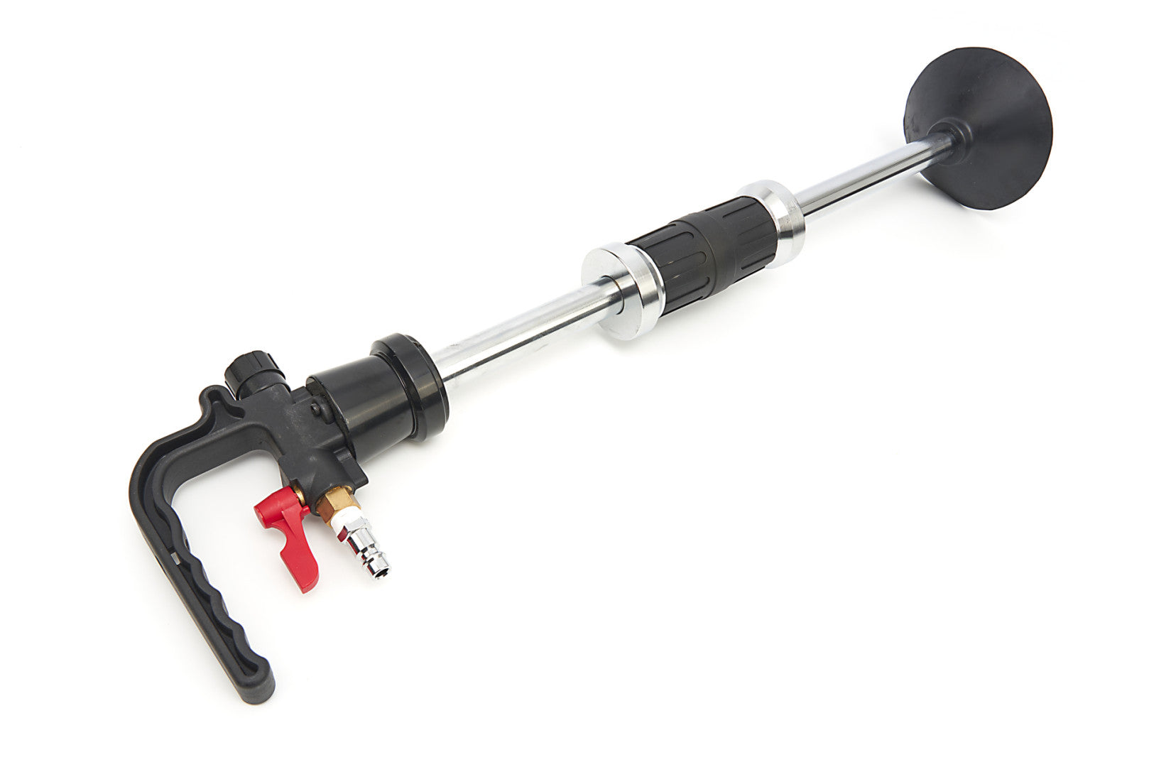 Aparat dispozitiv pneumatic cu ciocan culisant pentru indreptat tabla caroserie auto