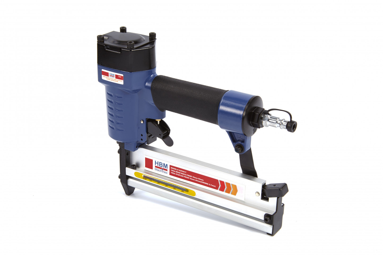 Capsator pneumatic 2 in 1 pentru capse si cuie HBM