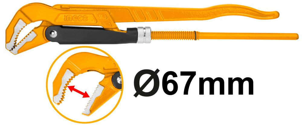 Cleste pentru tevi tip mops 2" 45 grade INGCO