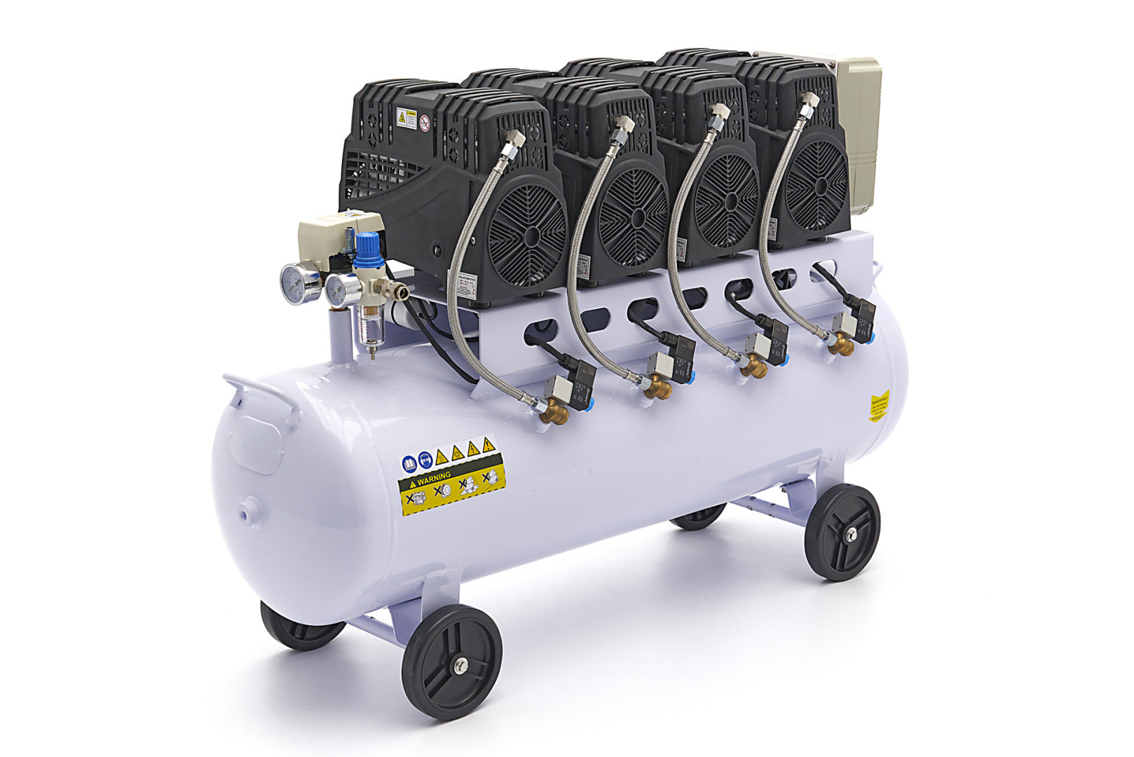 Compresor silentios zgomot redus  fara ulei 120 l 8 bari HBM MACHINES OLANDA