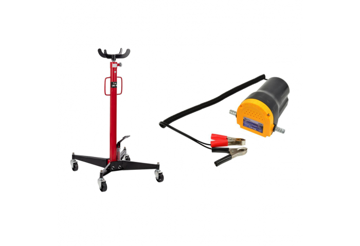 Cric cutie de viteze 500 kg + pompa extractor motorina si ulei 12V